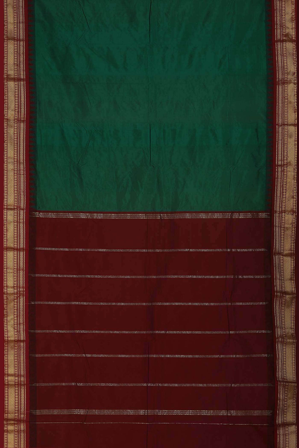 Green Blended Bangalore Silk Saree