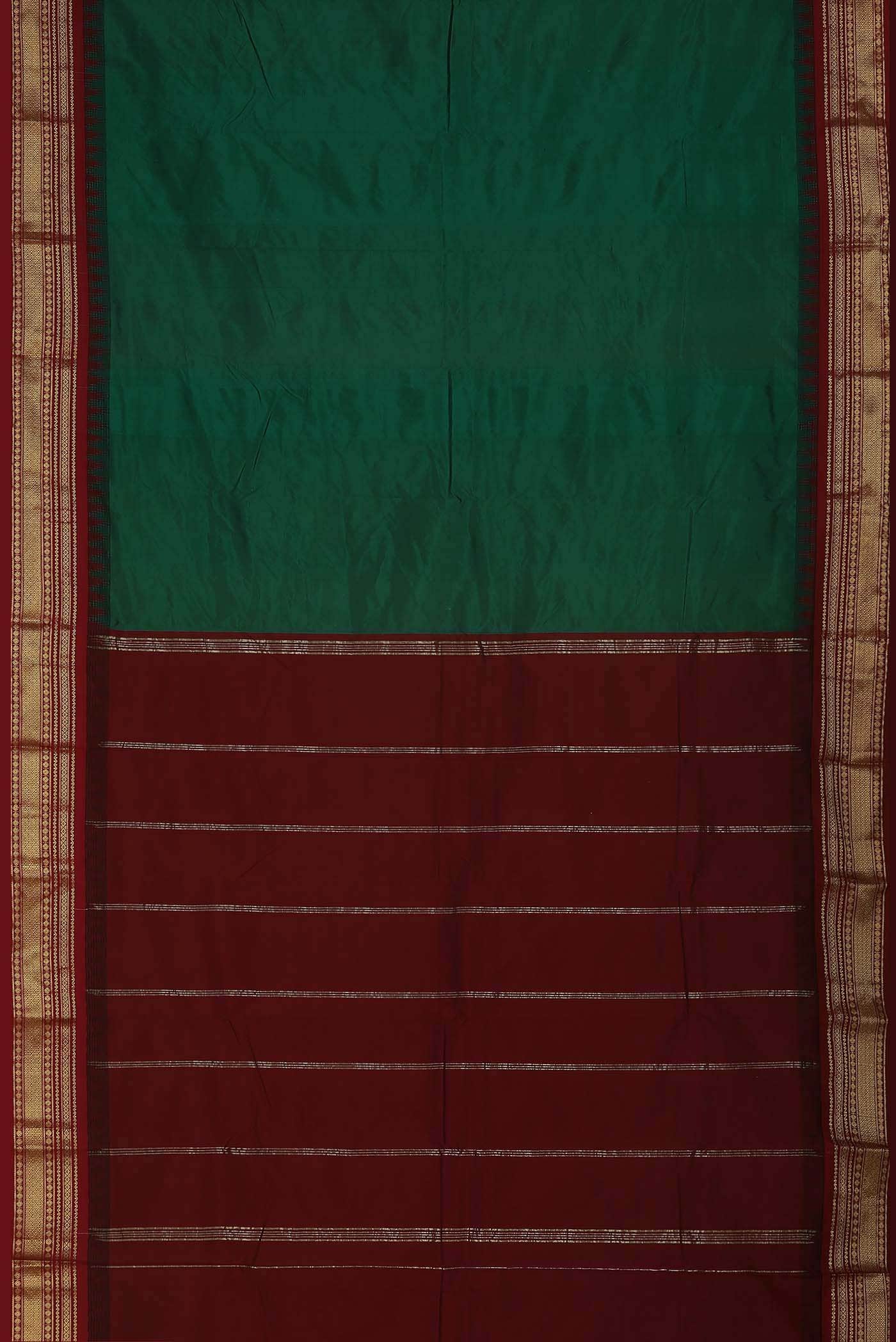 Green Blended Bangalore Silk Saree
