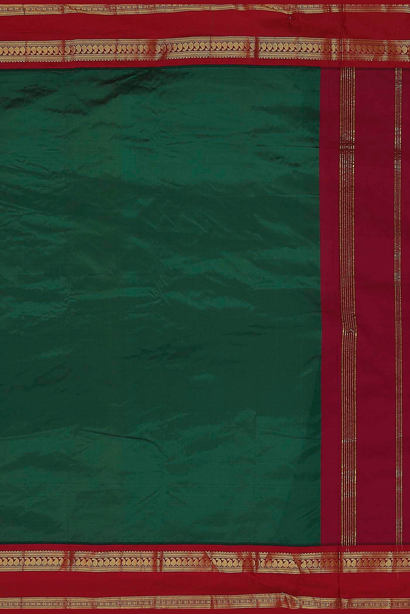 Green Dual Tone Bangalore Silk Saree