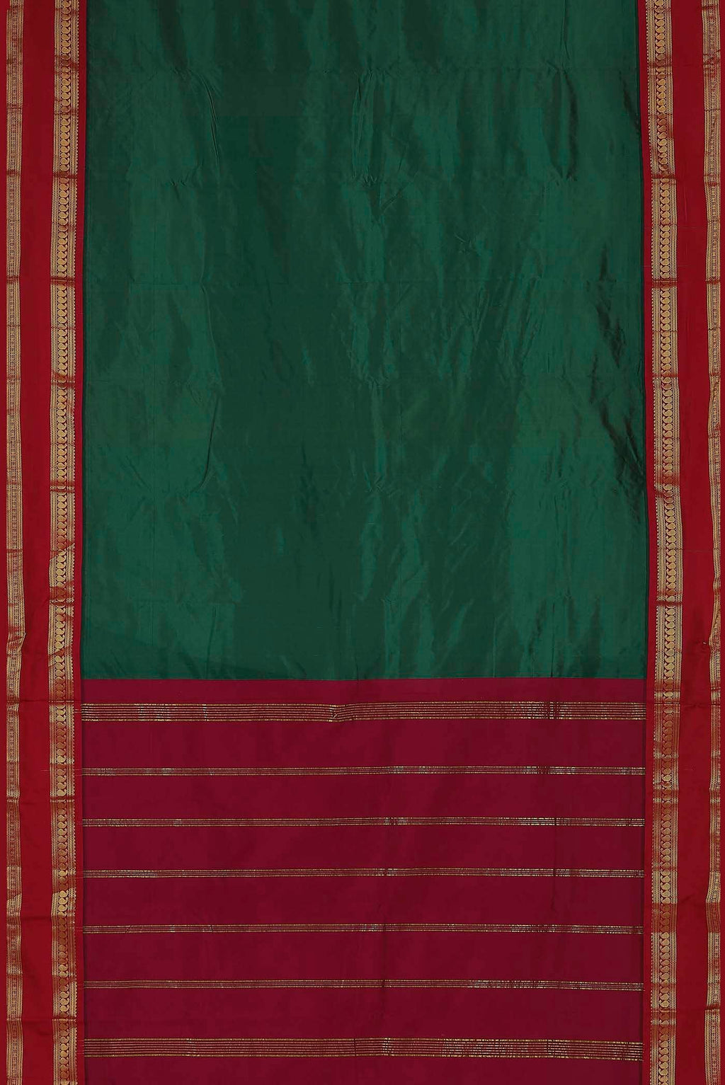 Green Dual Tone Bangalore Silk Saree