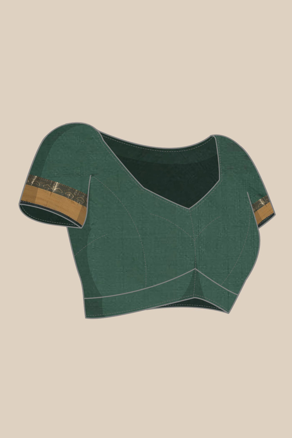Green Blended Bangalore Silk Saree