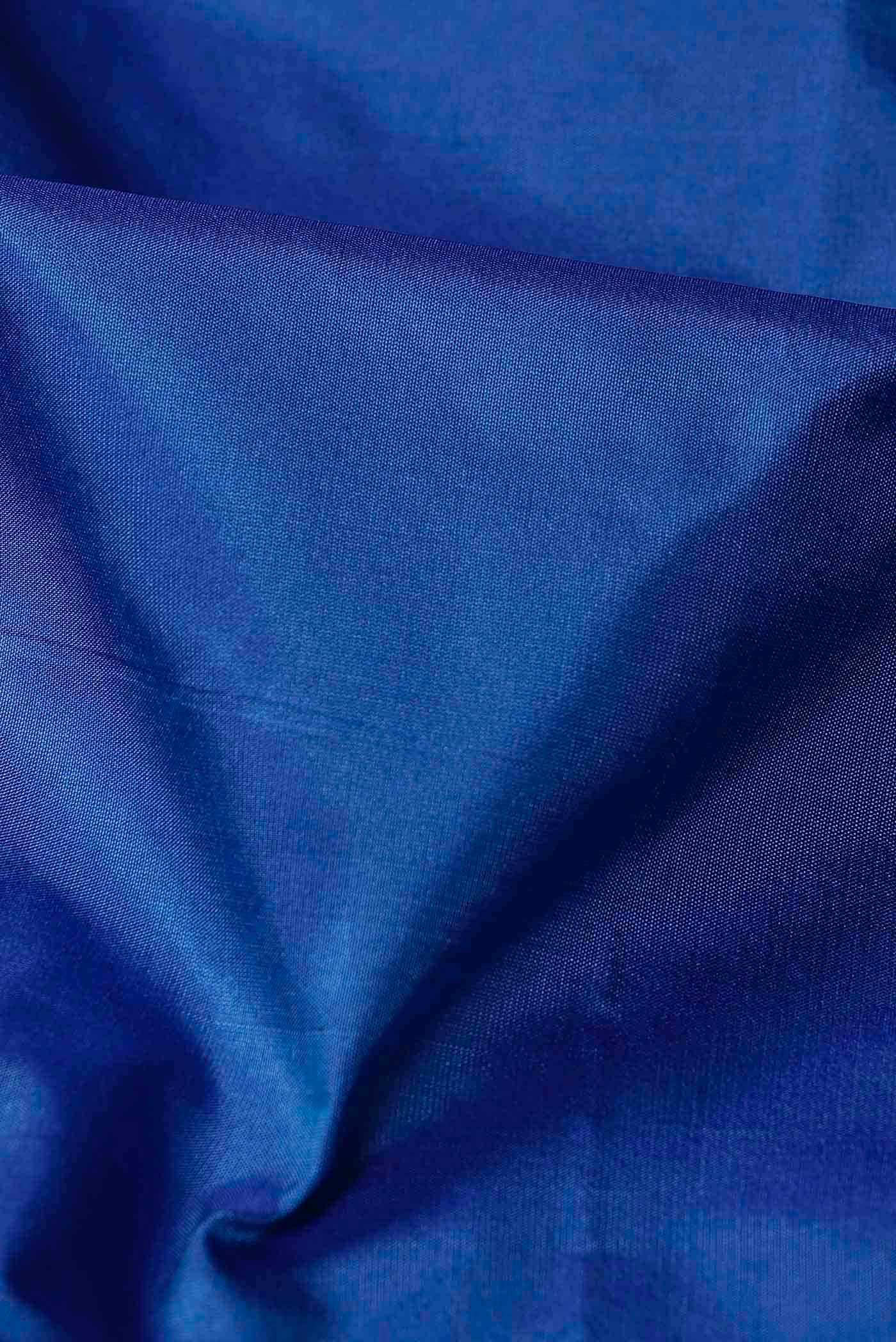 Blue Blended Bangalore Silk Saree