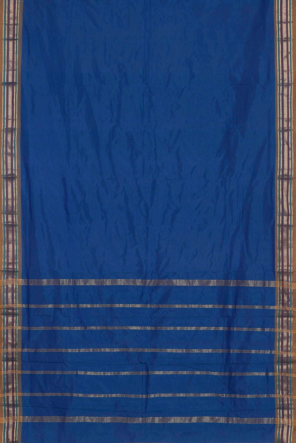 Blue Blended Bangalore Silk Saree