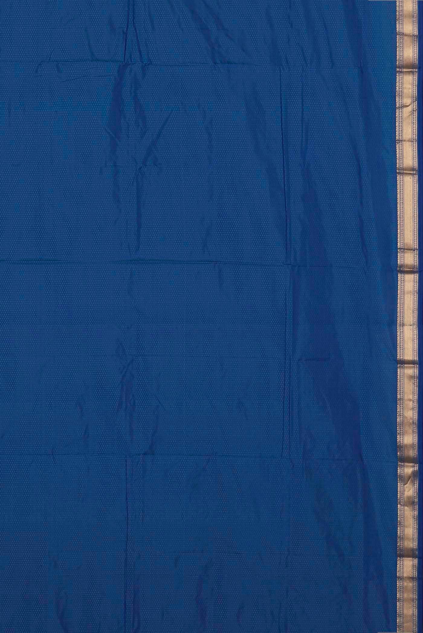 Blue Blended Bangalore Silk Saree