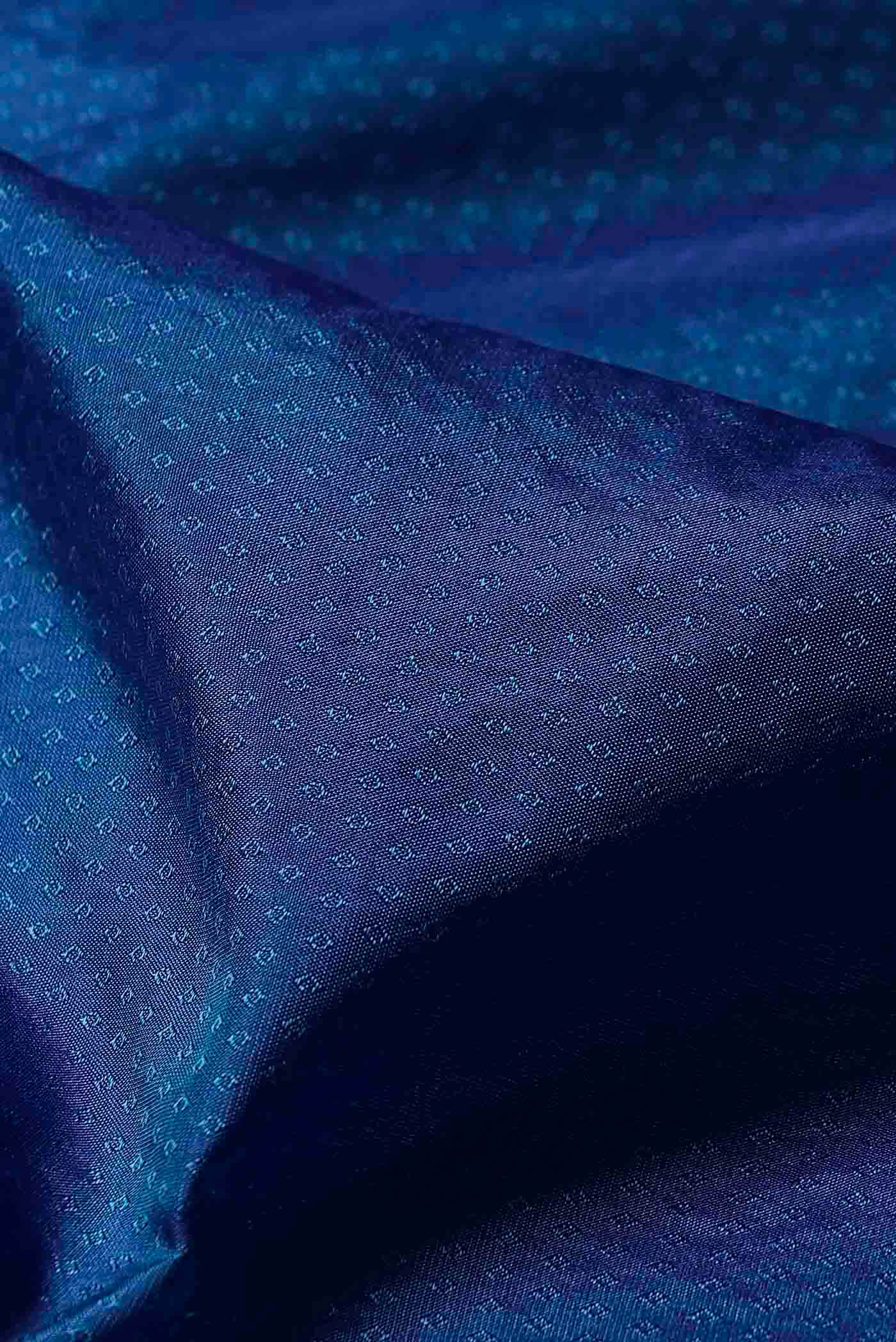 Blue Blended Bangalore Silk Saree