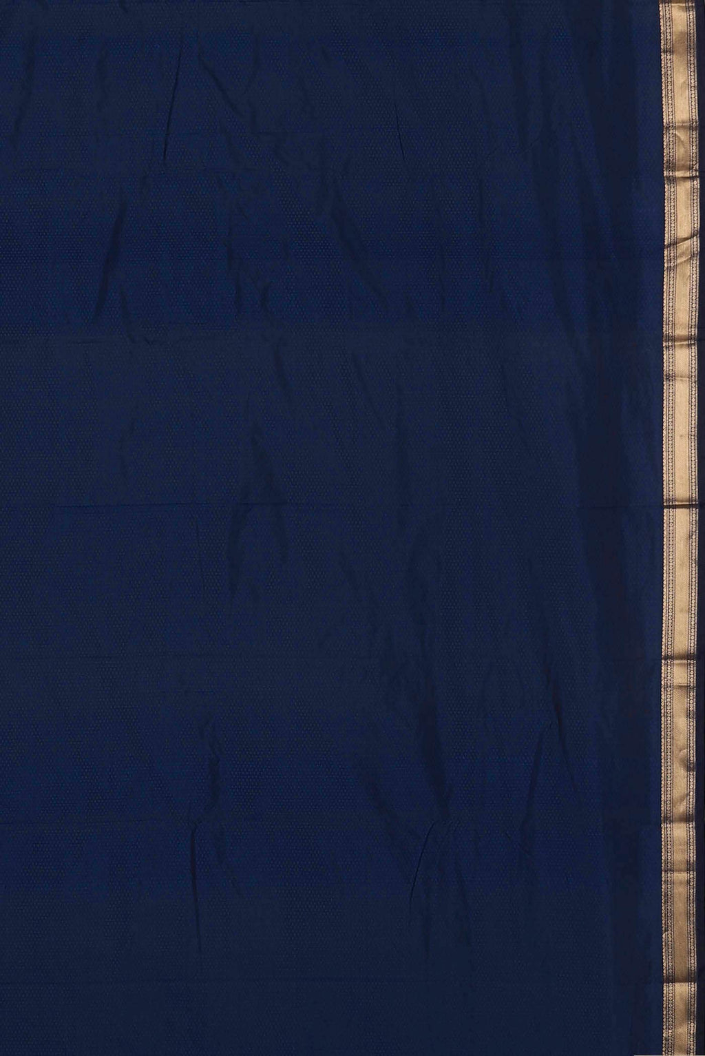 Navy Blue Blended Bangalore Silk Saree