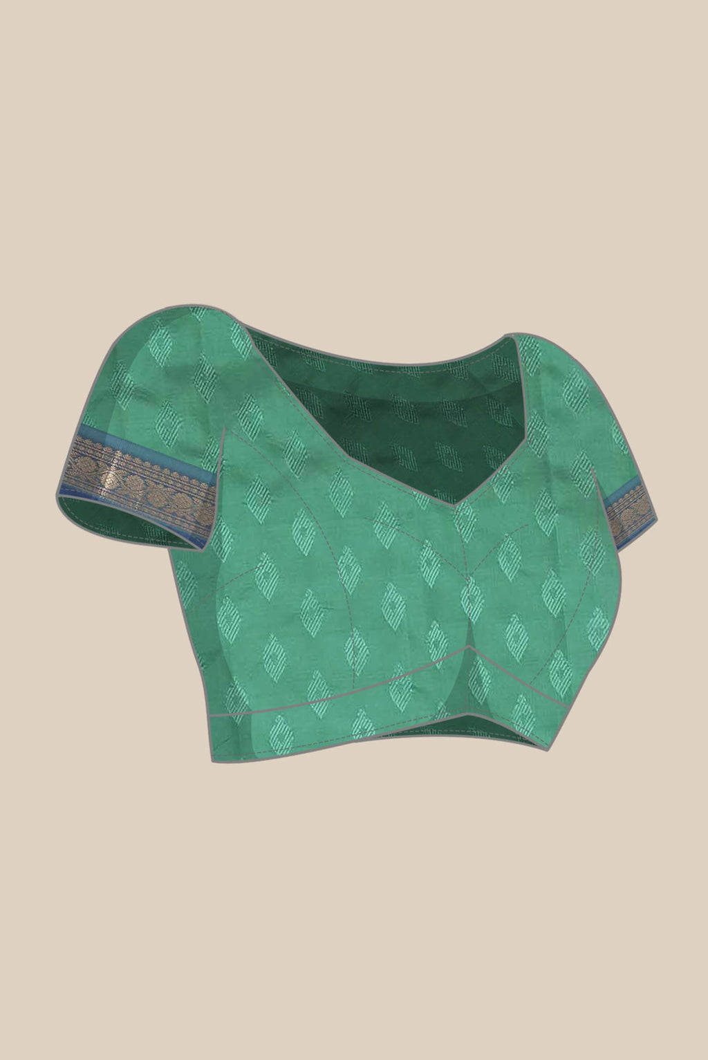 Green Blended Bangalore Silk Saree
