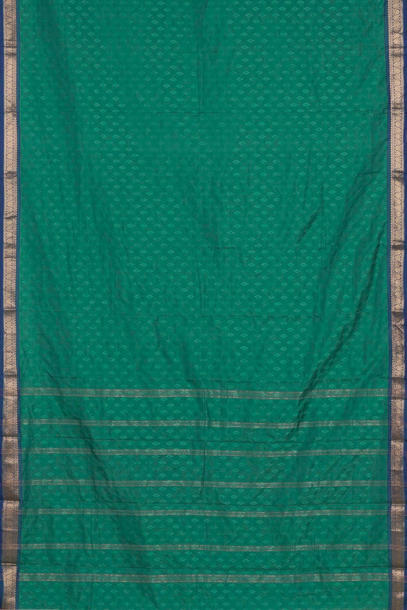 Green Blended Bangalore Silk Saree