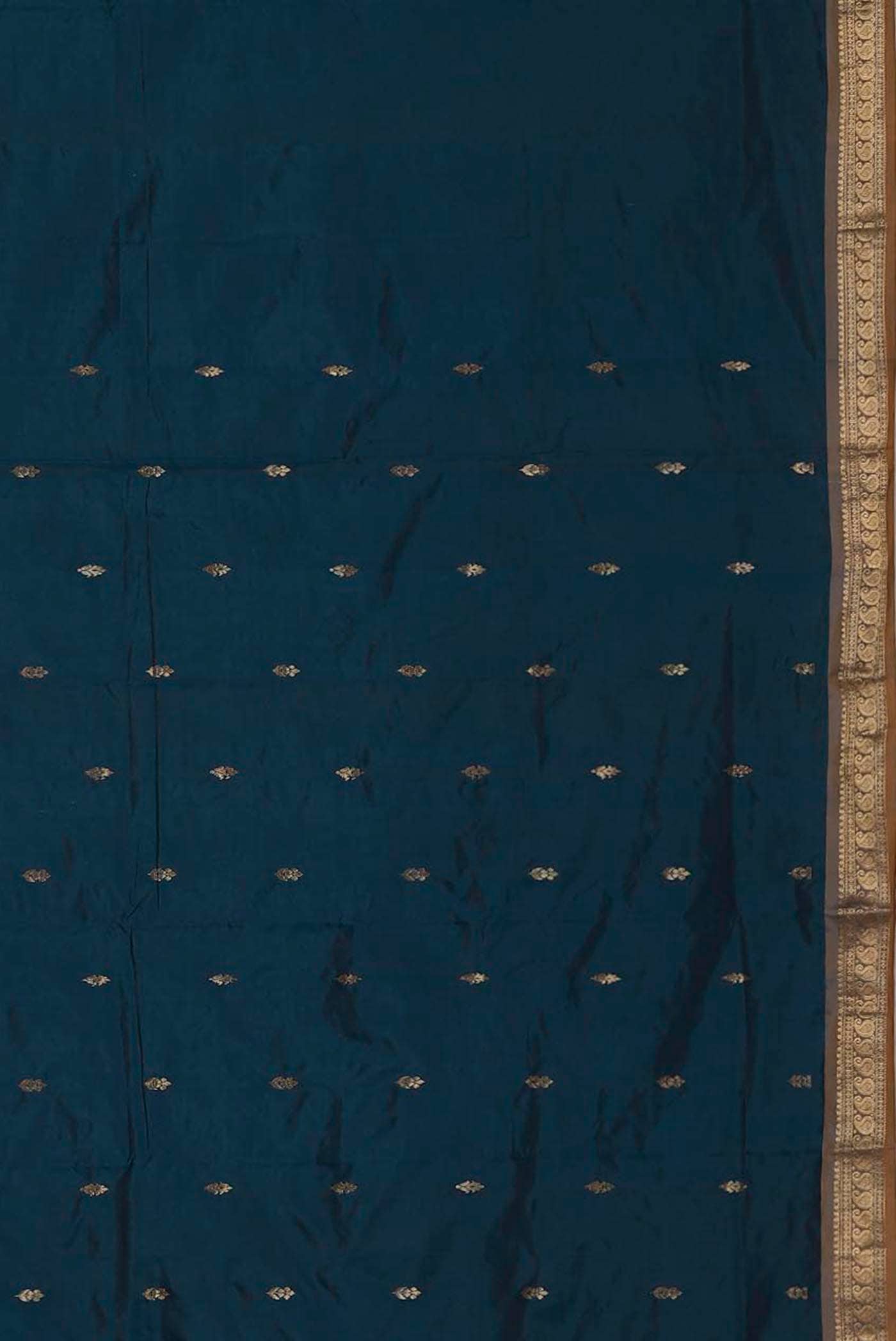 Blue Blended Bangalore Silk Saree