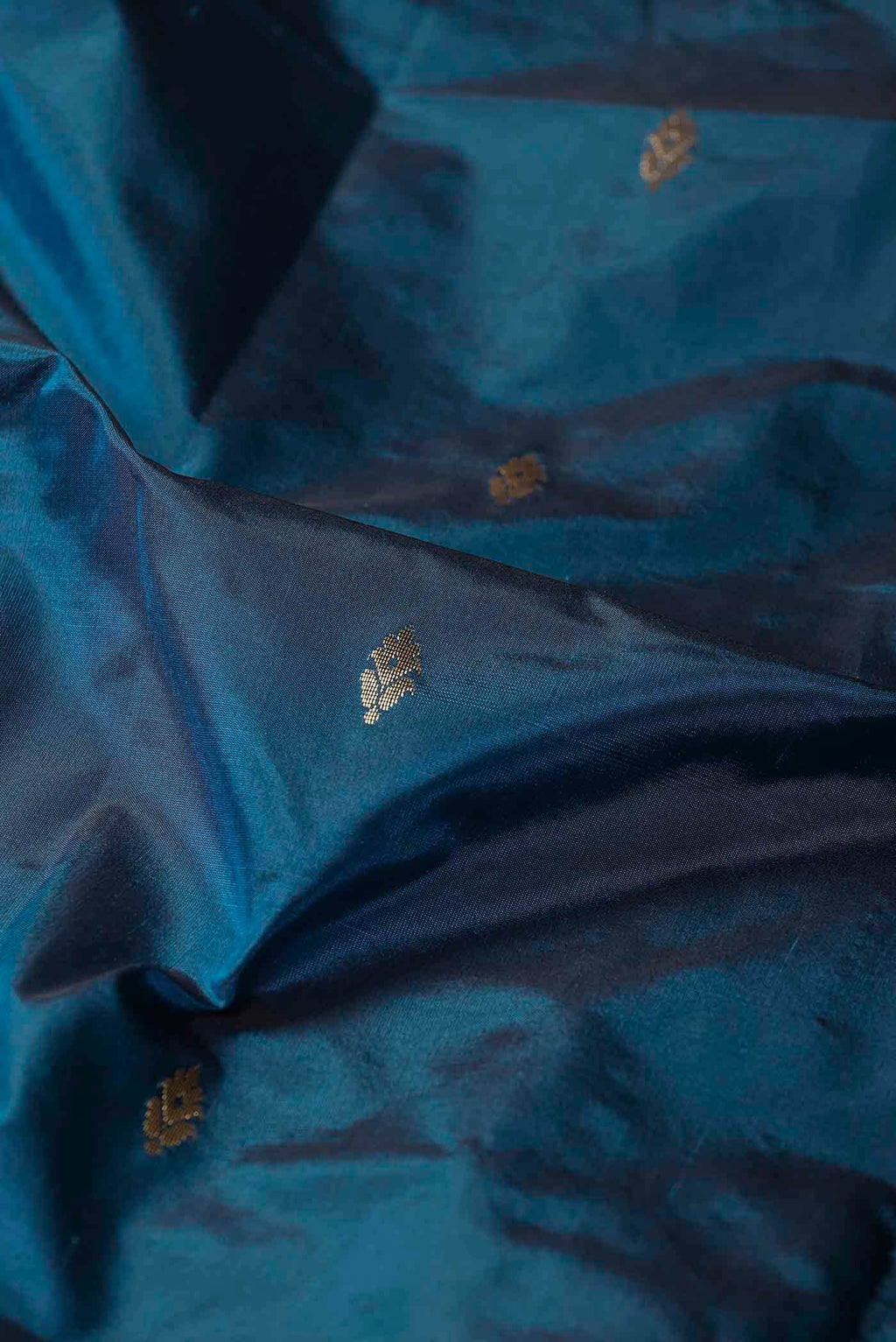 Blue Blended Bangalore Silk Saree