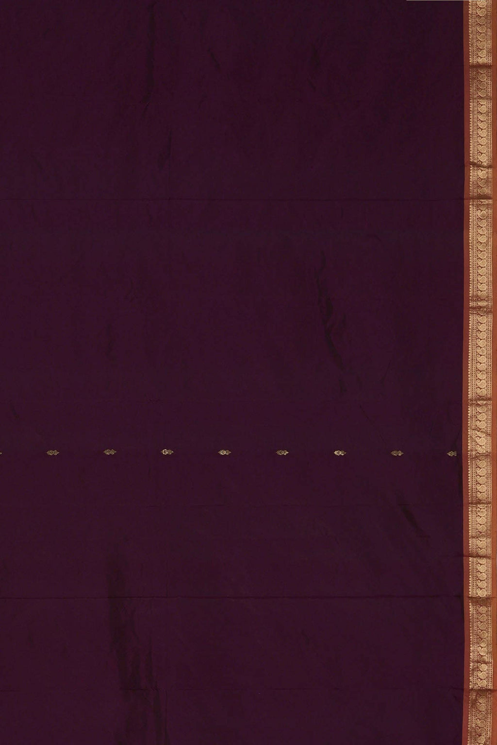 Purple Blended Bangalore Silk Saree