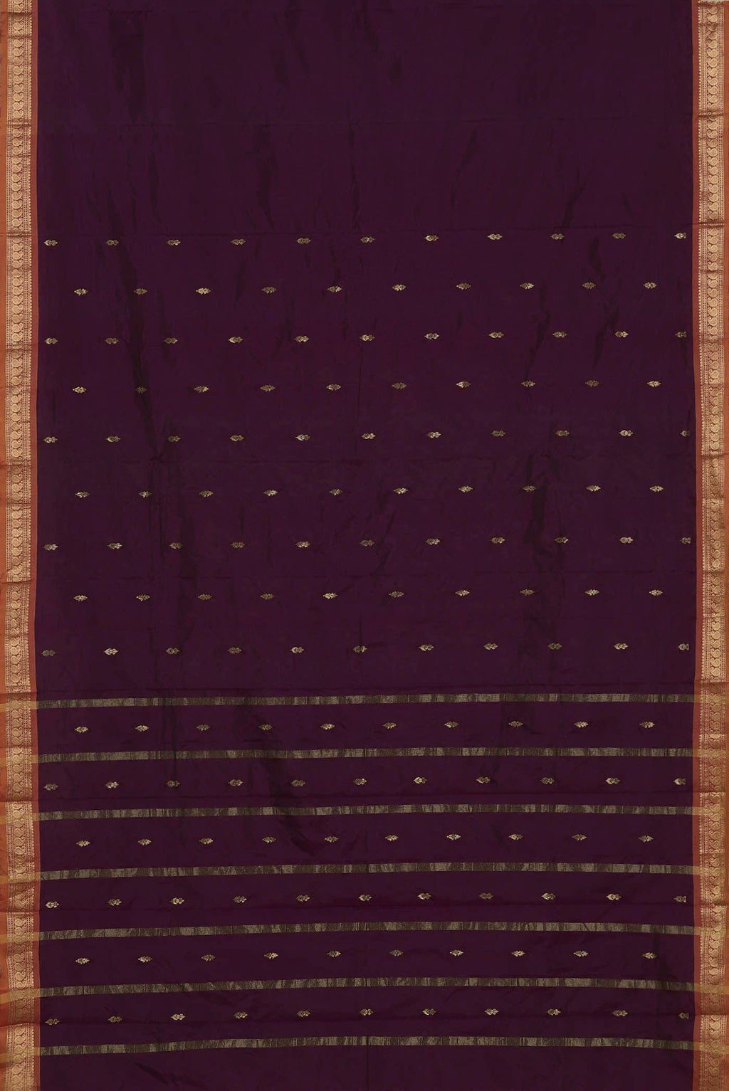 Purple Blended Bangalore Silk Saree
