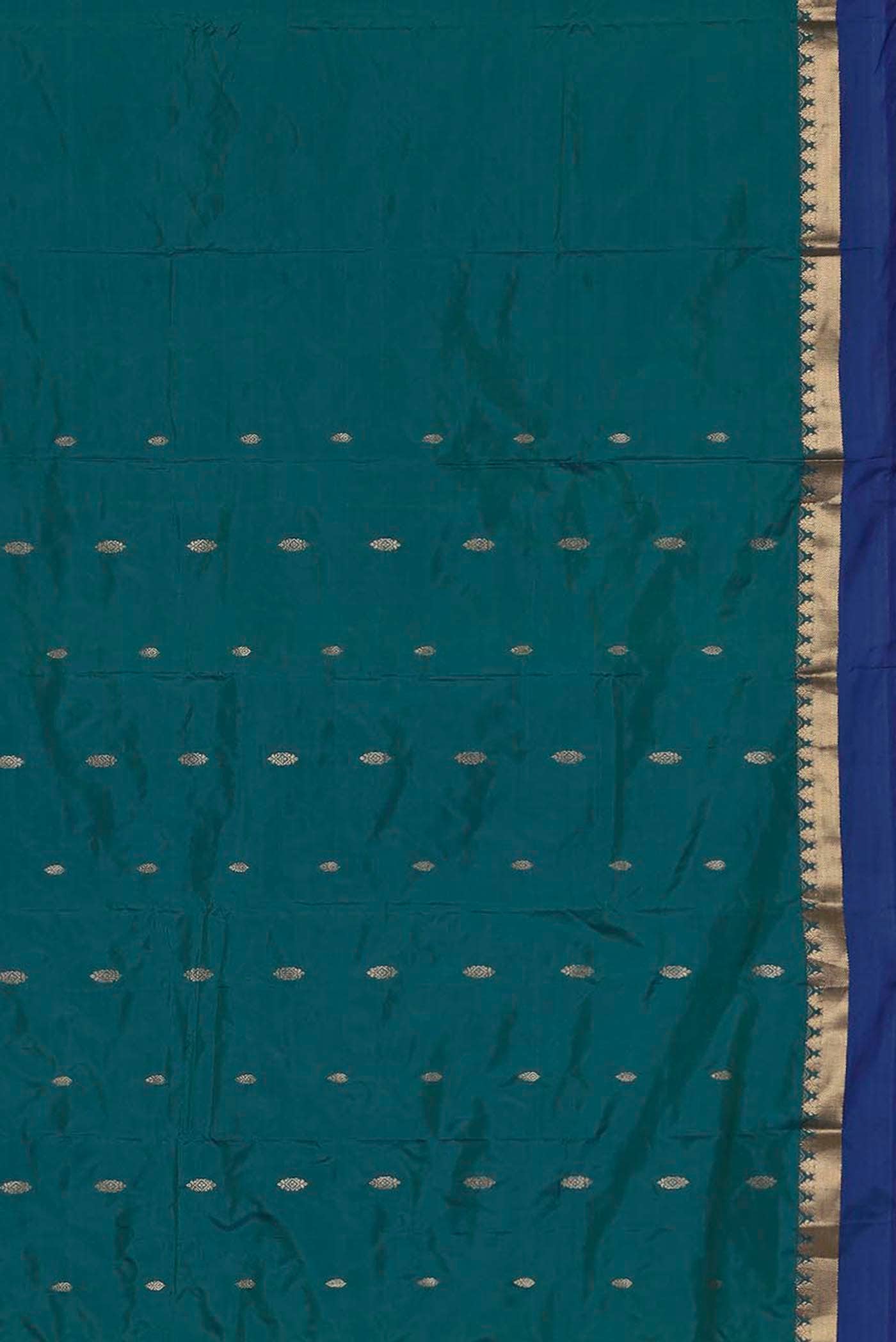 Blue Blended Bangalore Silk Saree