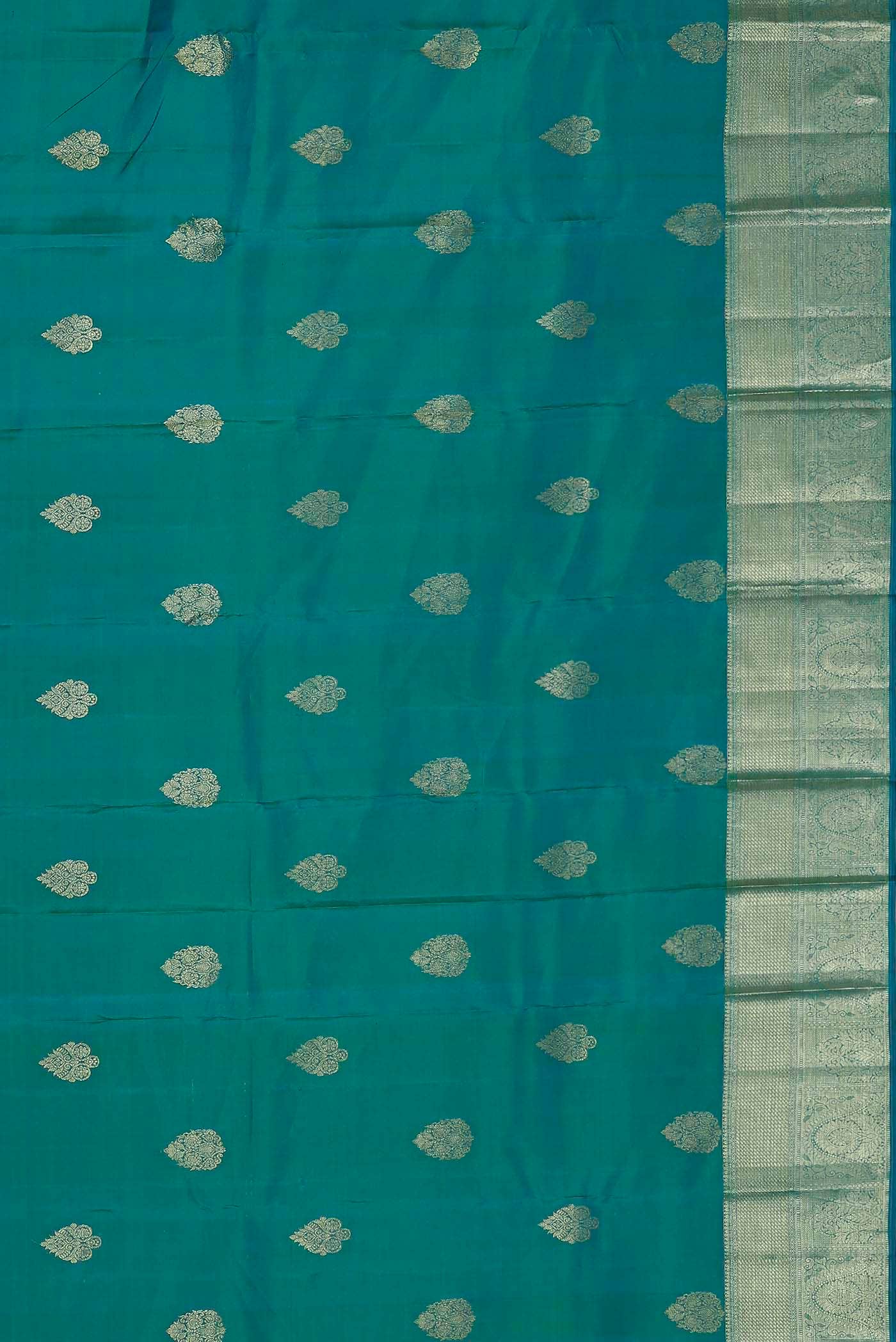 Blue Kanchipuram Silk Saree