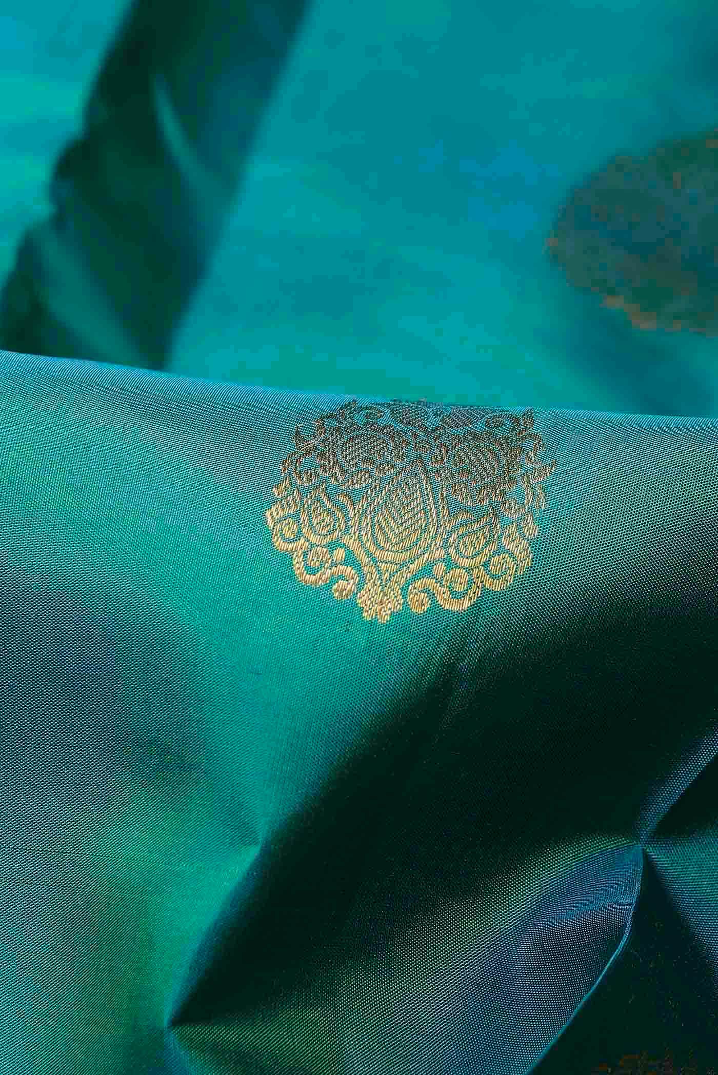 Blue Kanchipuram Silk Saree