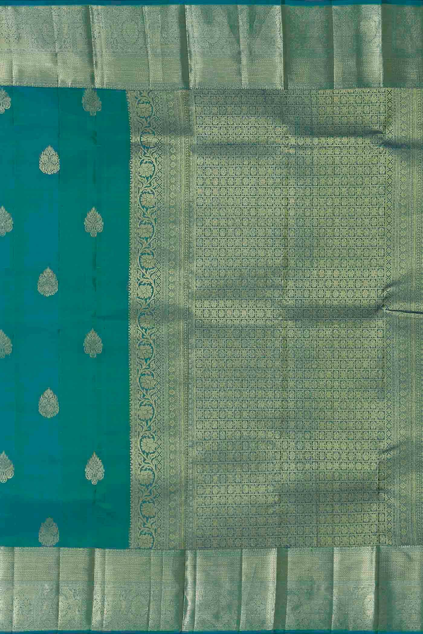 Blue Kanchipuram Silk Saree