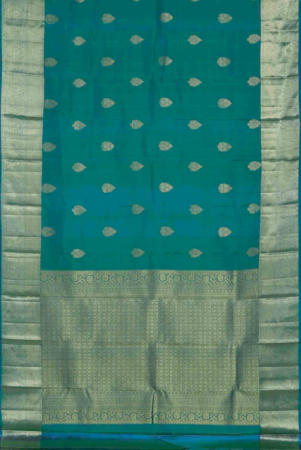 Blue Kanchipuram Silk Saree
