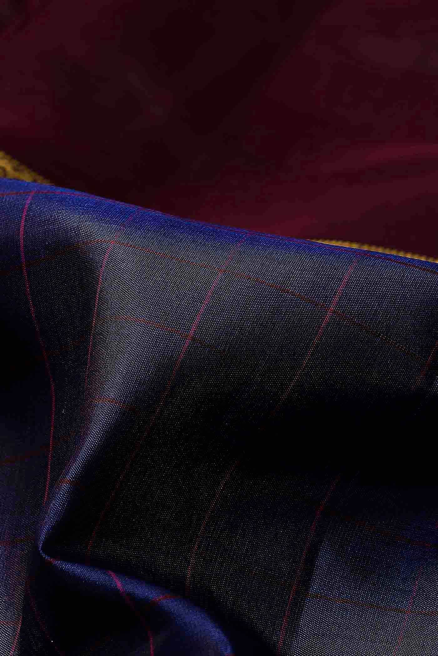 Blue Kanchipuram Silk Saree