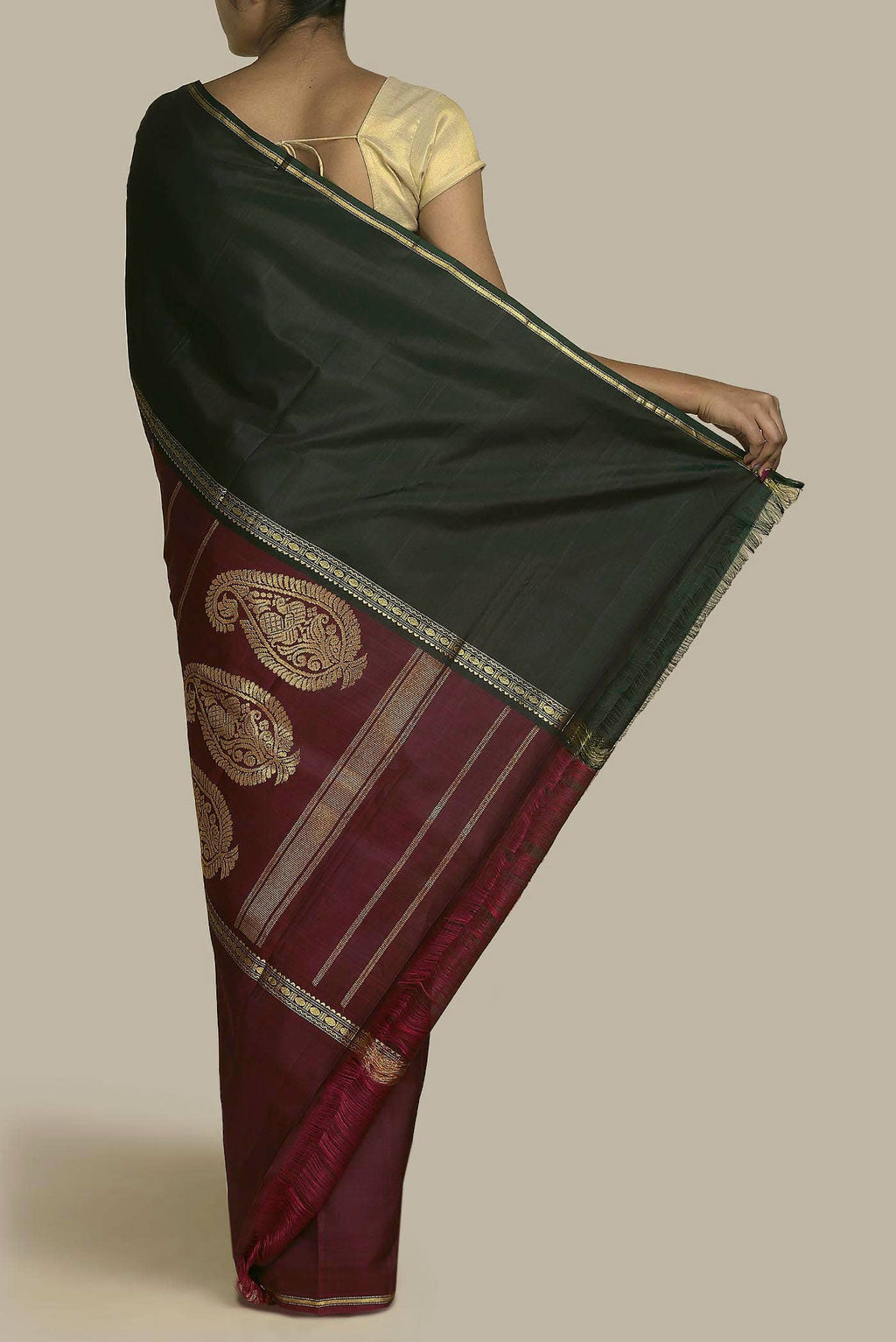 Blue Kanchipuram Silk Saree