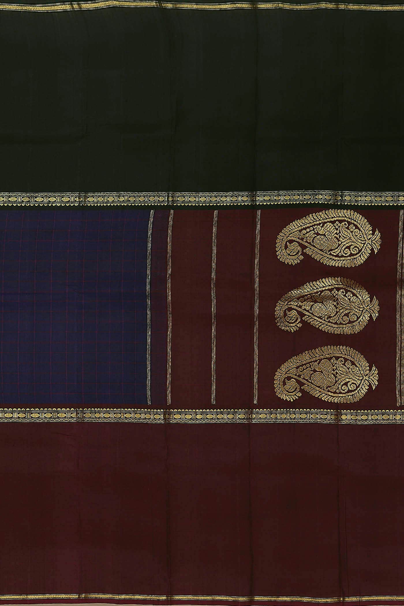 Blue Kanchipuram Silk Saree