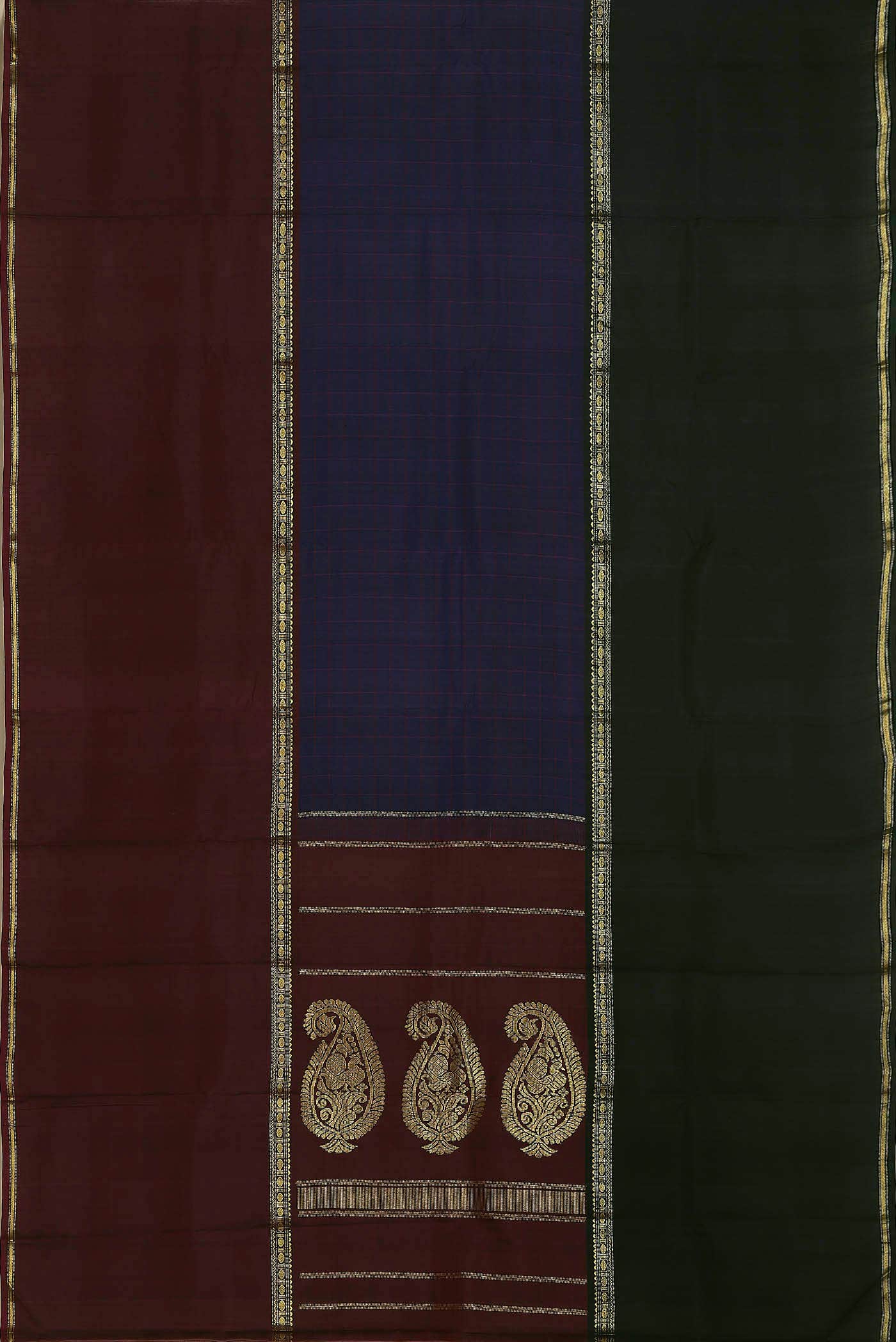 Blue Kanchipuram Silk Saree