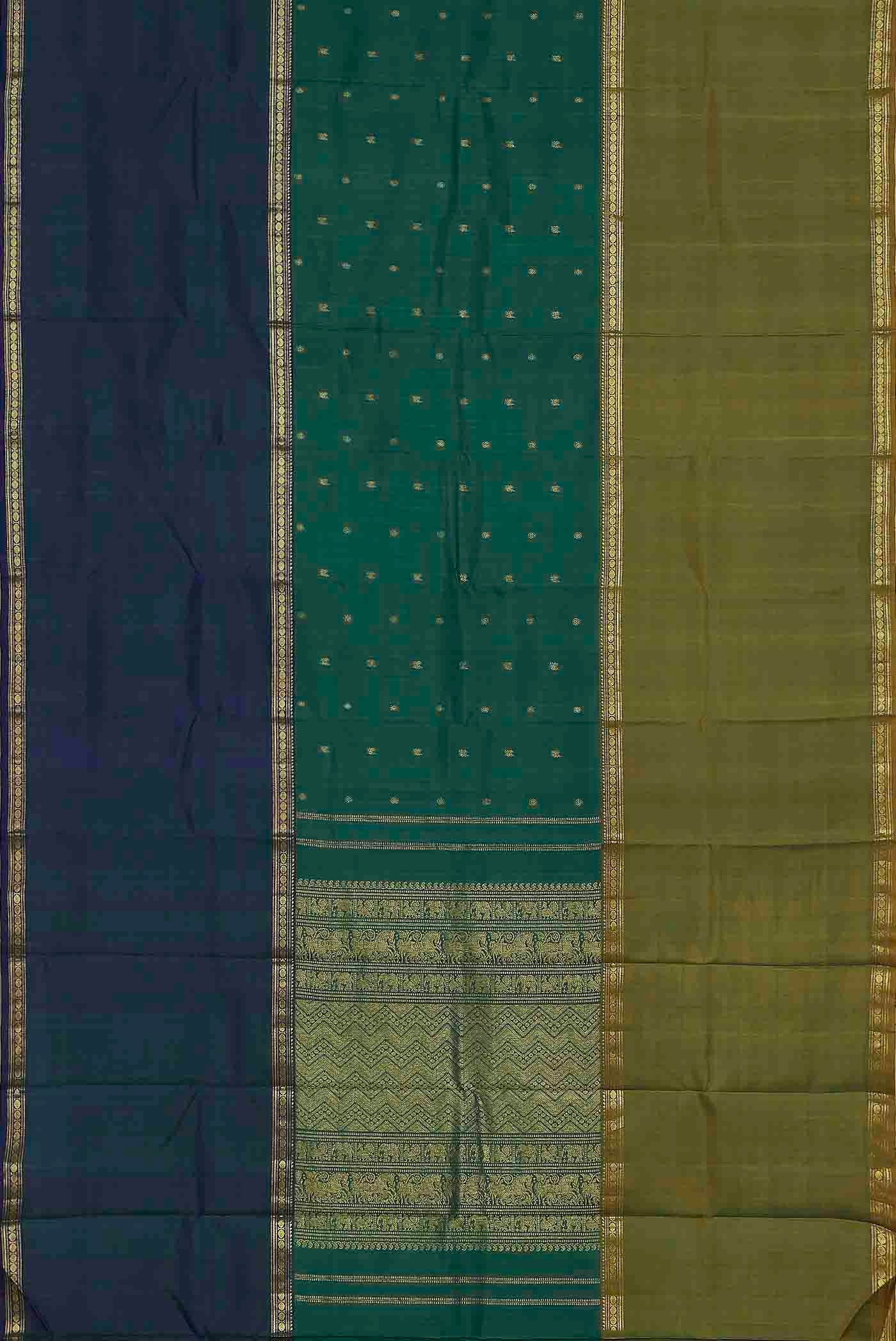 Blue Kanchipuram Silk Saree
