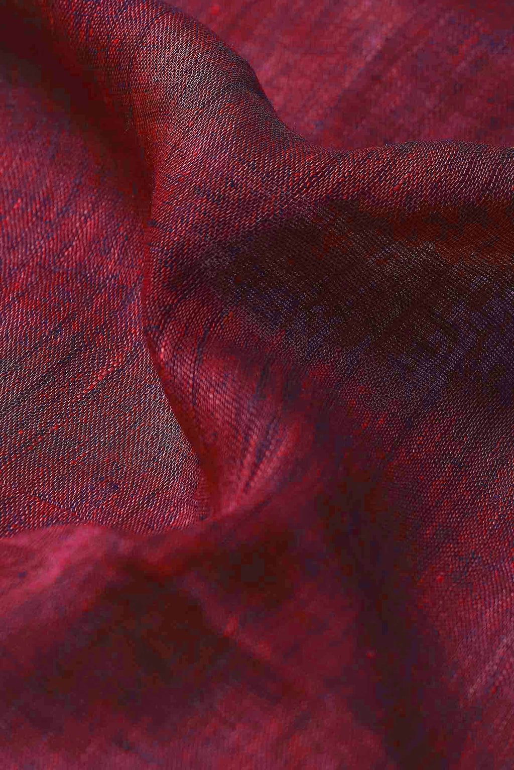 Maroon Bengal Cotton Saree