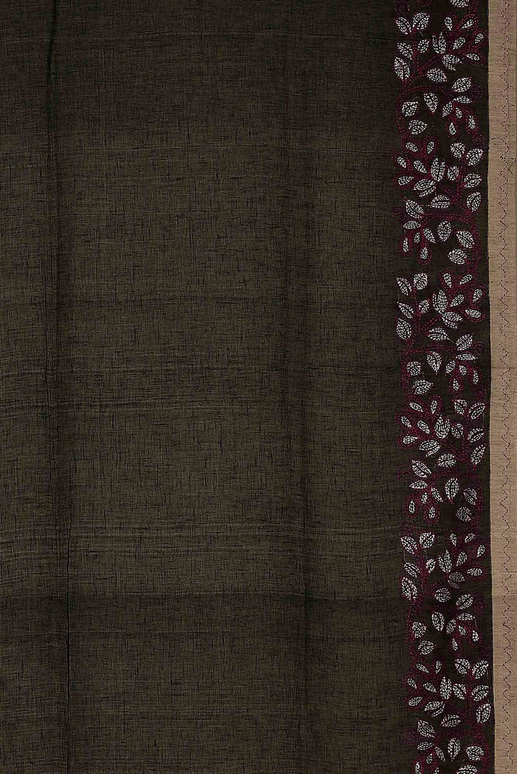 Black Bengal Cotton Saree