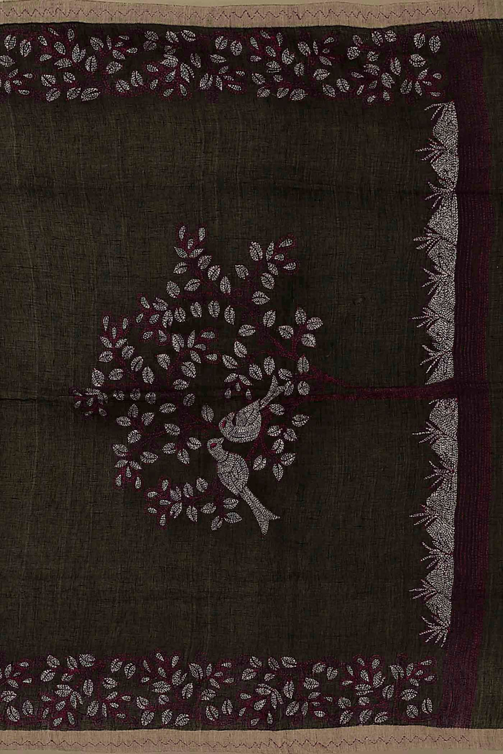 Black Bengal Cotton Saree