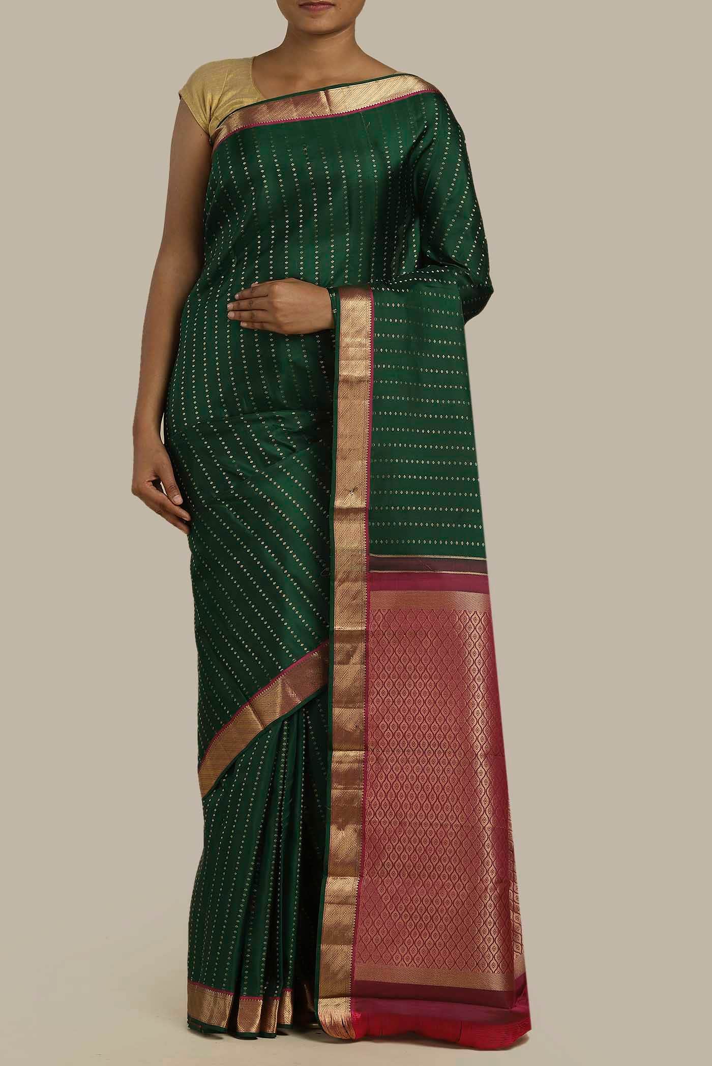 Green Kanchipuram Silk Saree