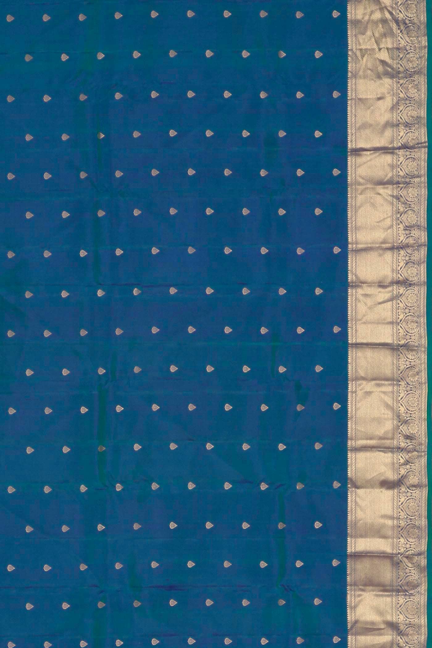Blue Kanchipuram Silk Saree