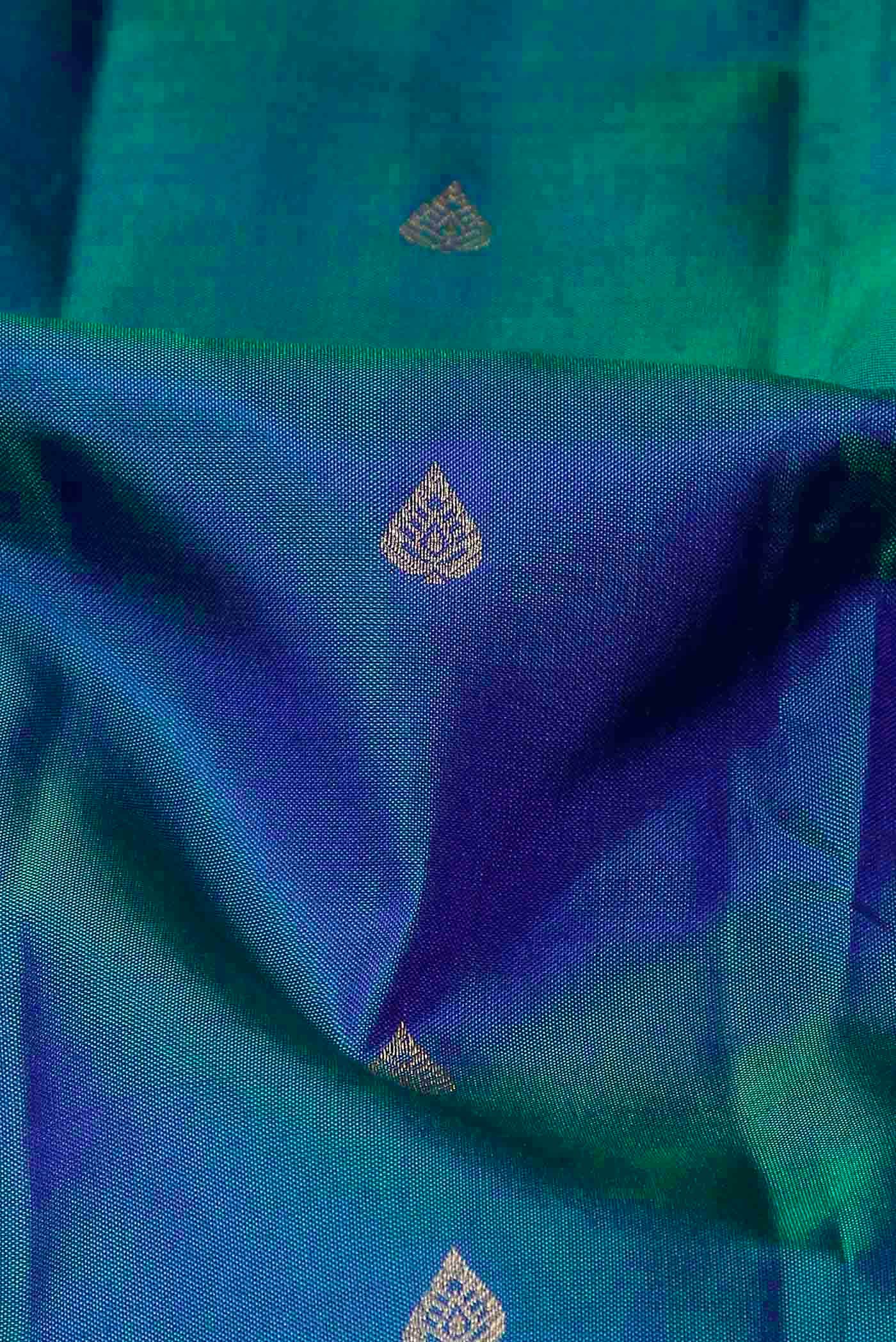 Blue Kanchipuram Silk Saree