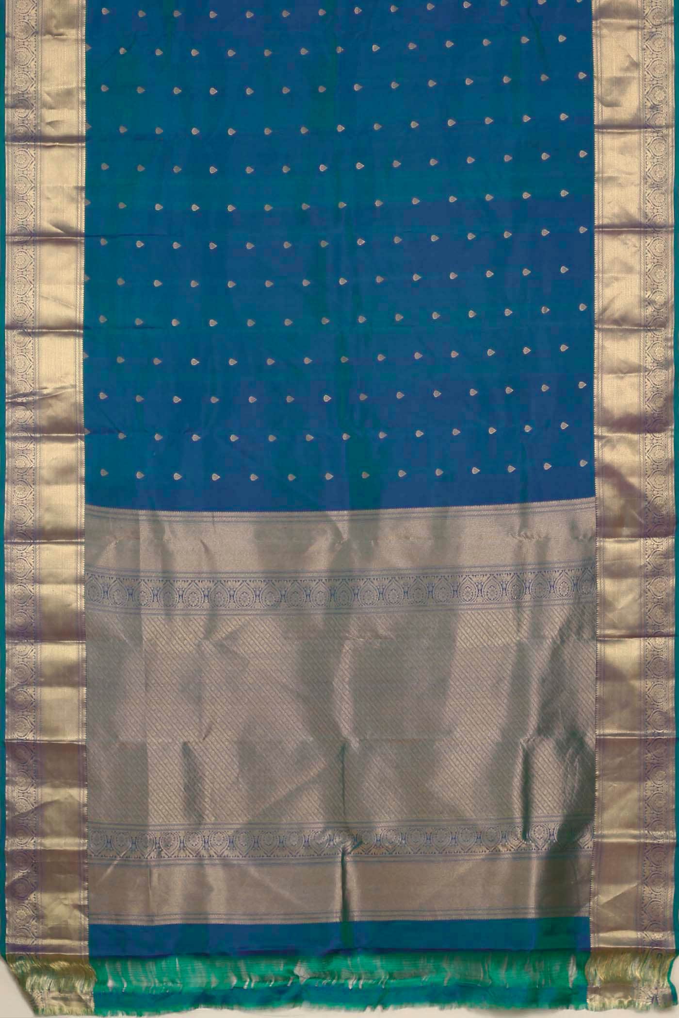 Blue Kanchipuram Silk Saree