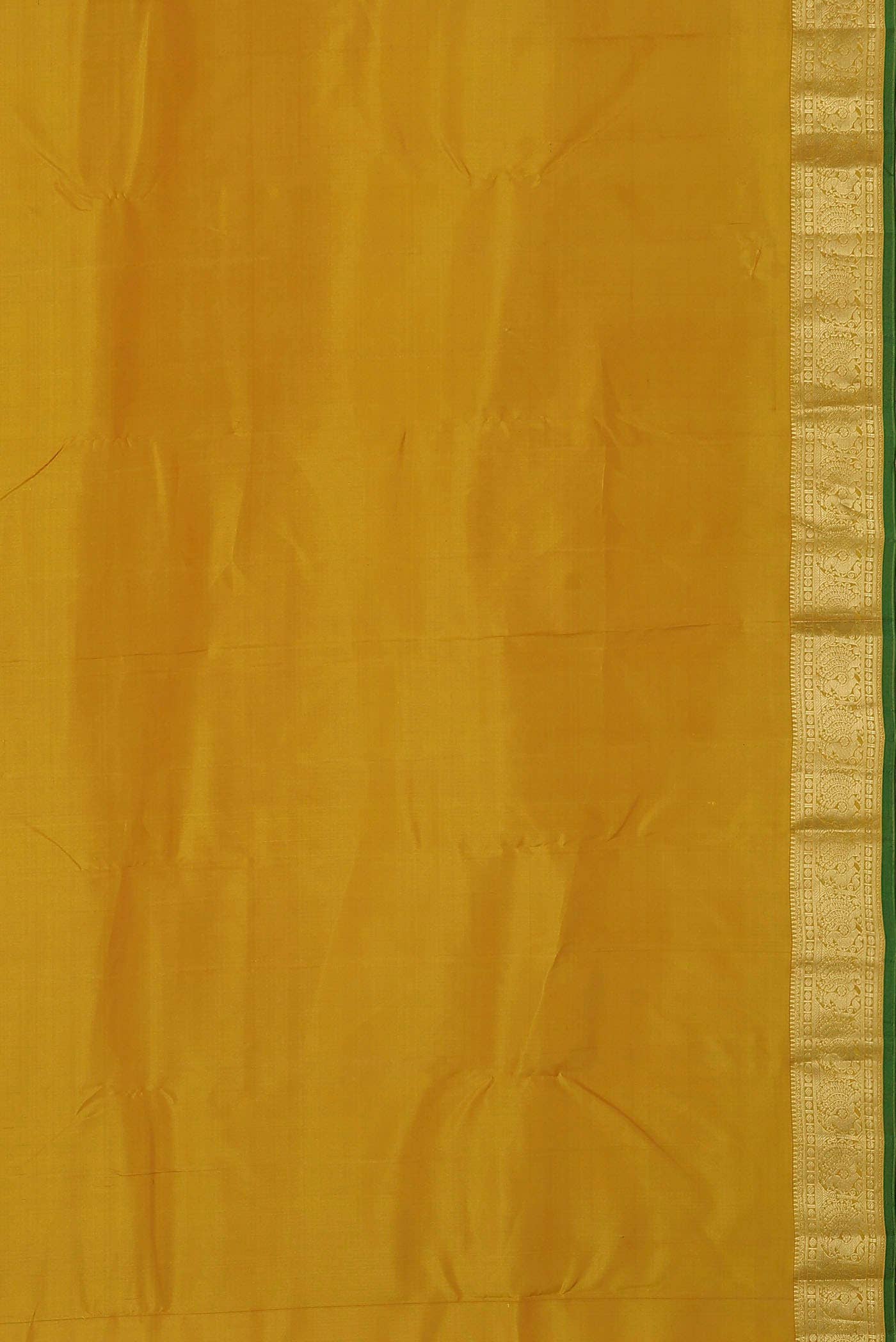 Yellow Kanchipuram Silk Saree