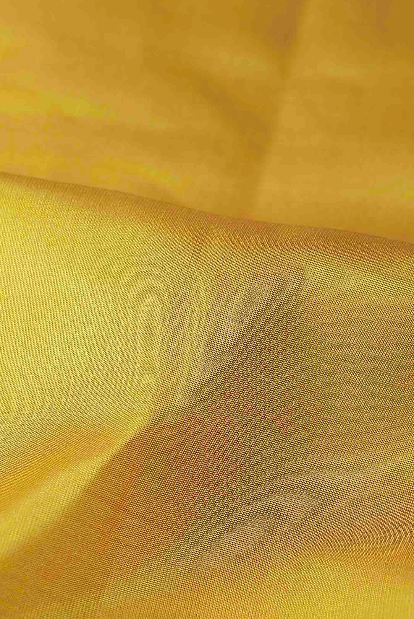 Yellow Kanchipuram Silk Saree