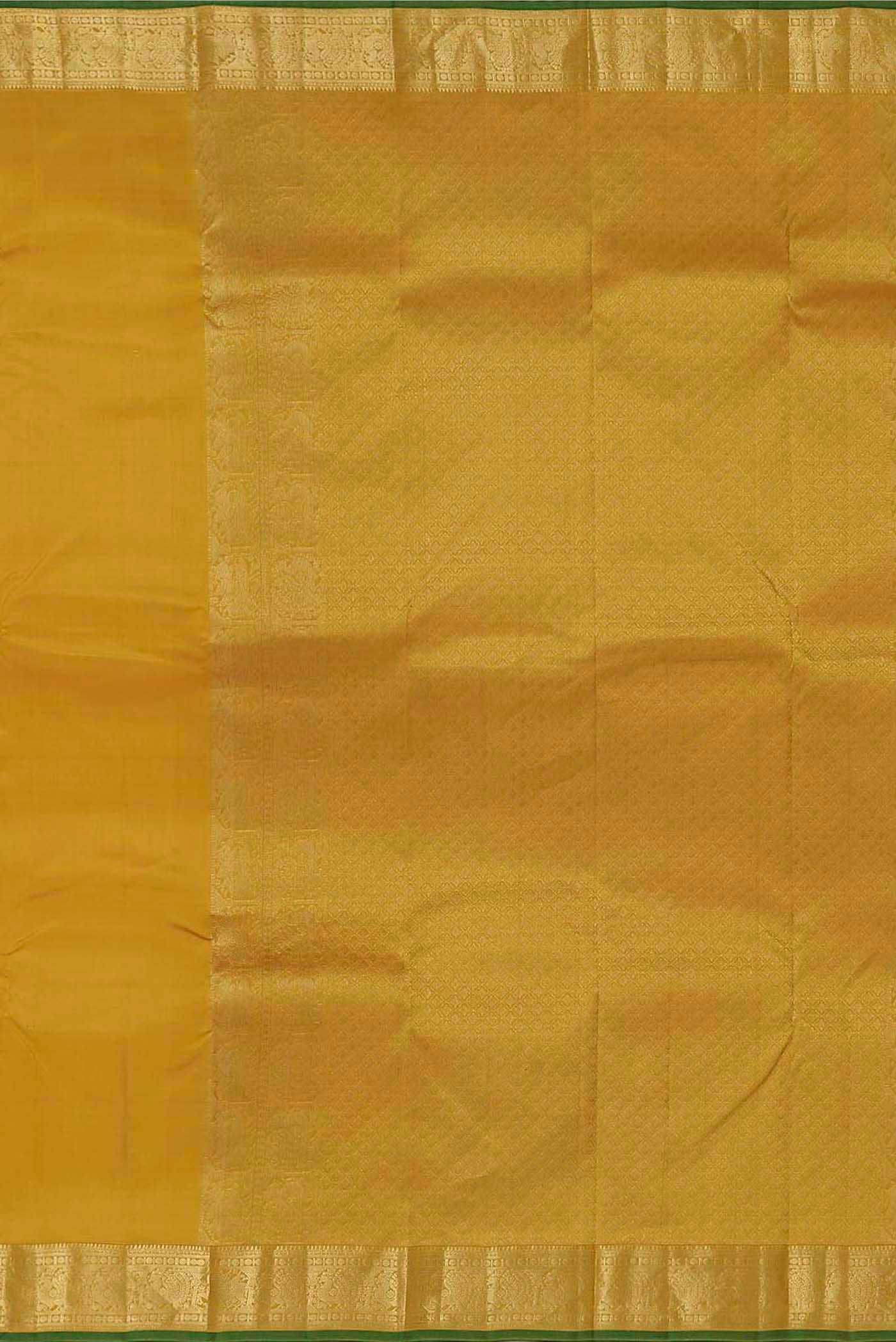 Yellow Kanchipuram Silk Saree