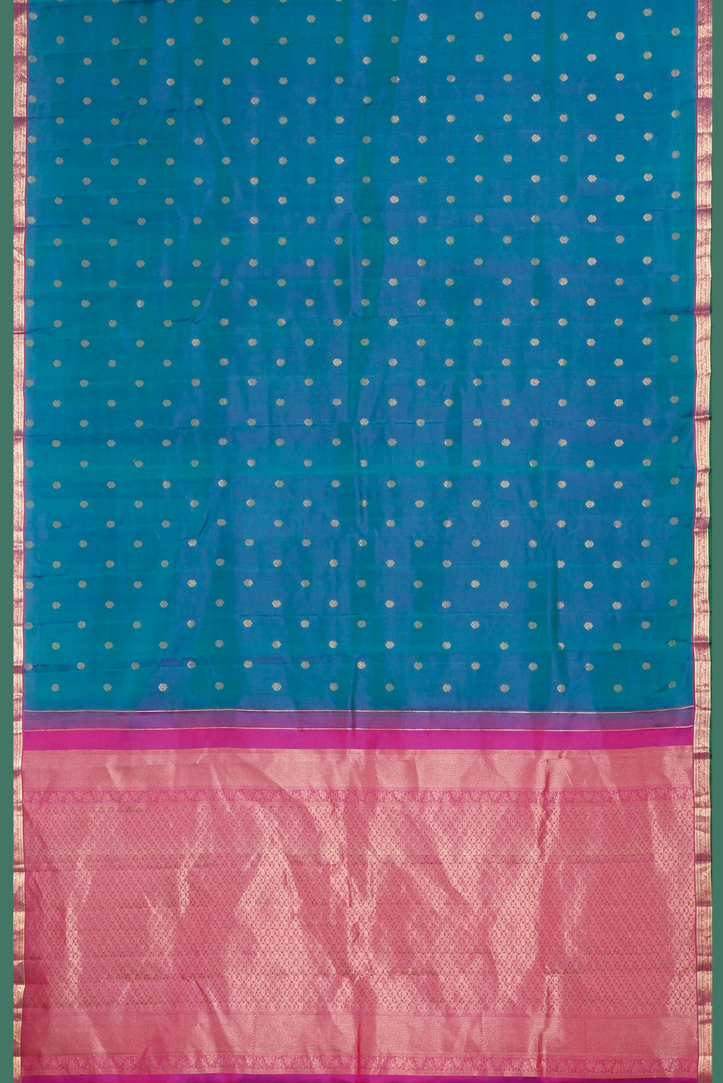Blue Kanchipuram Silk Saree