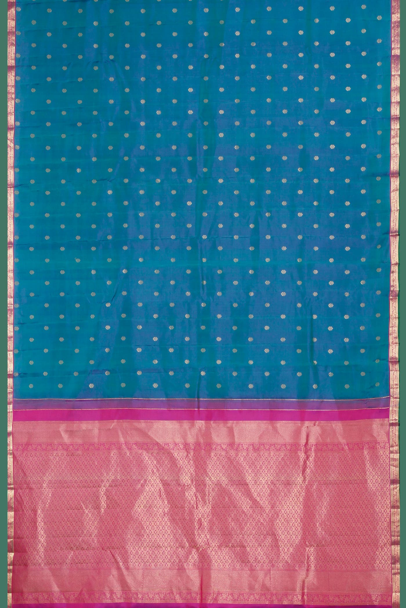 Blue Kanchipuram Silk Saree