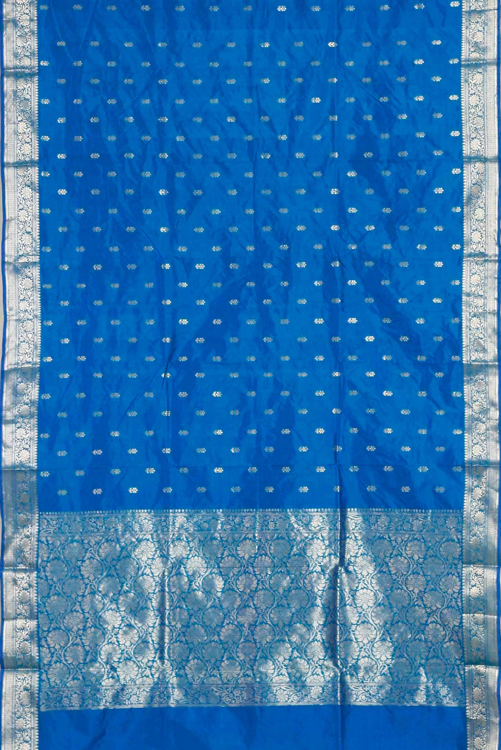 Blue Banarasi Katan Silk Saree