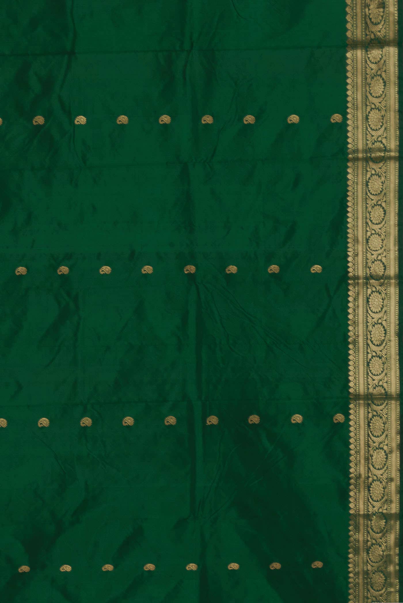 Green Banarasi Katan Silk Saree