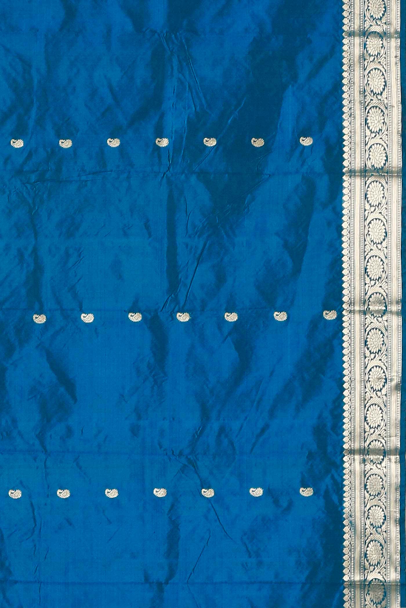 Blue Banarasi Katan Silk Saree