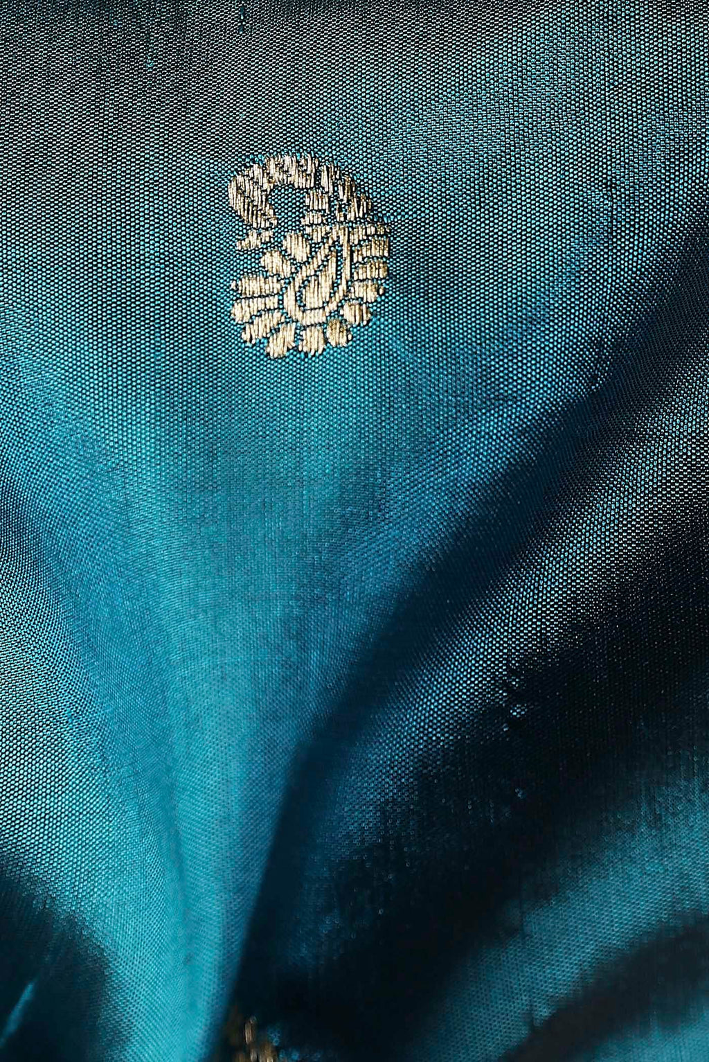 Blue Banarasi Katan Silk Saree
