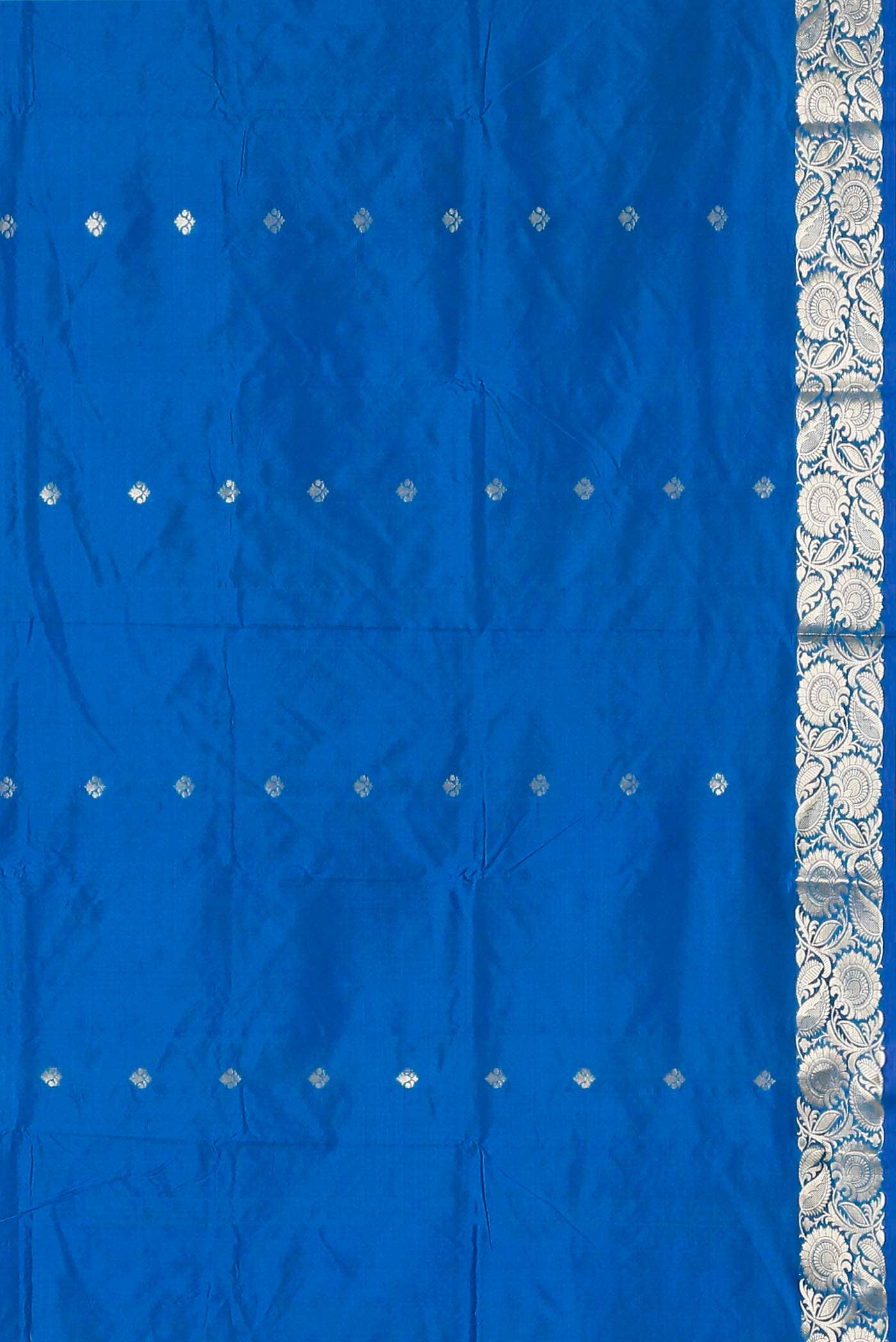 Blue Banarasi Katan Silk Saree
