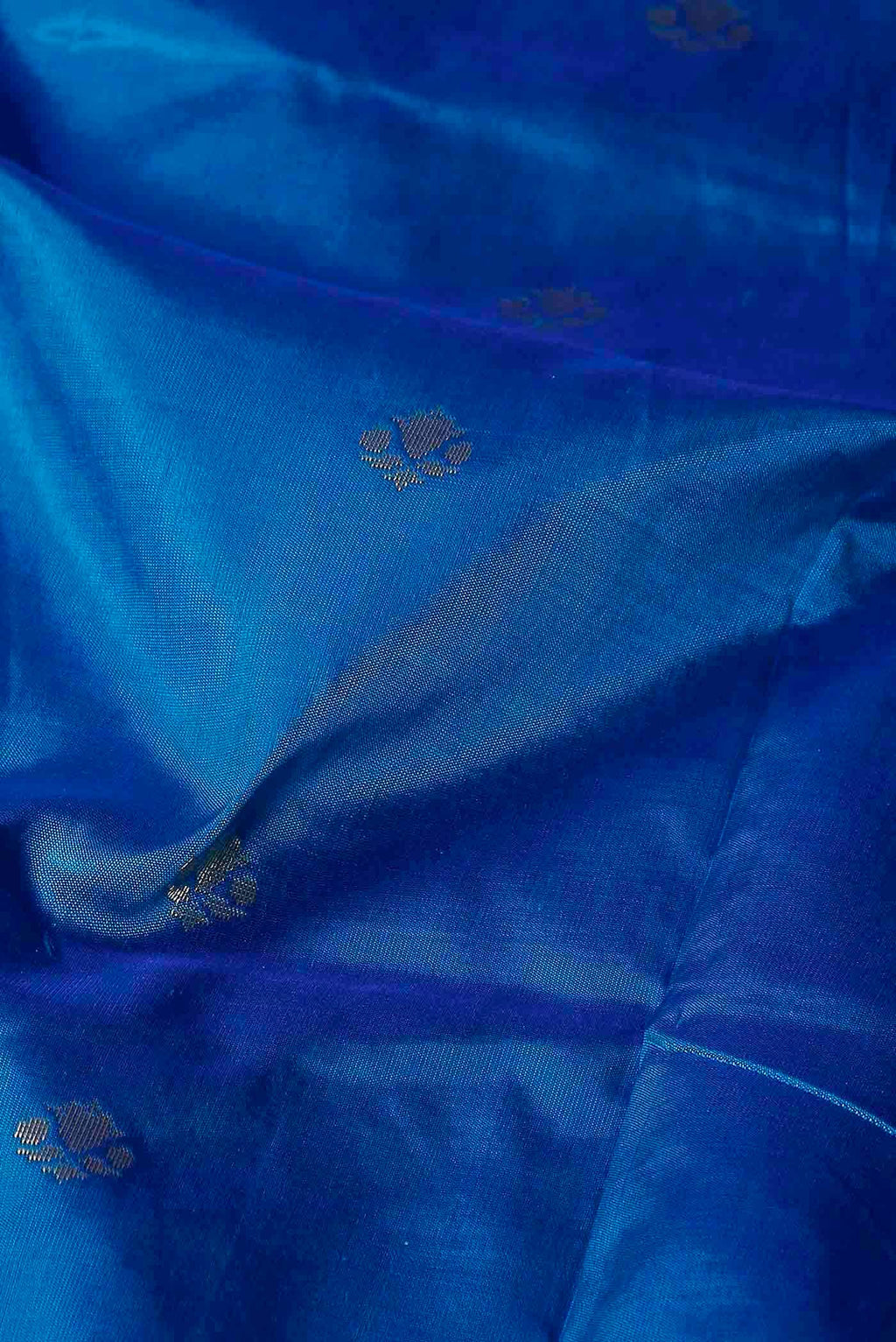 Blue Banarasi Katan Silk Saree