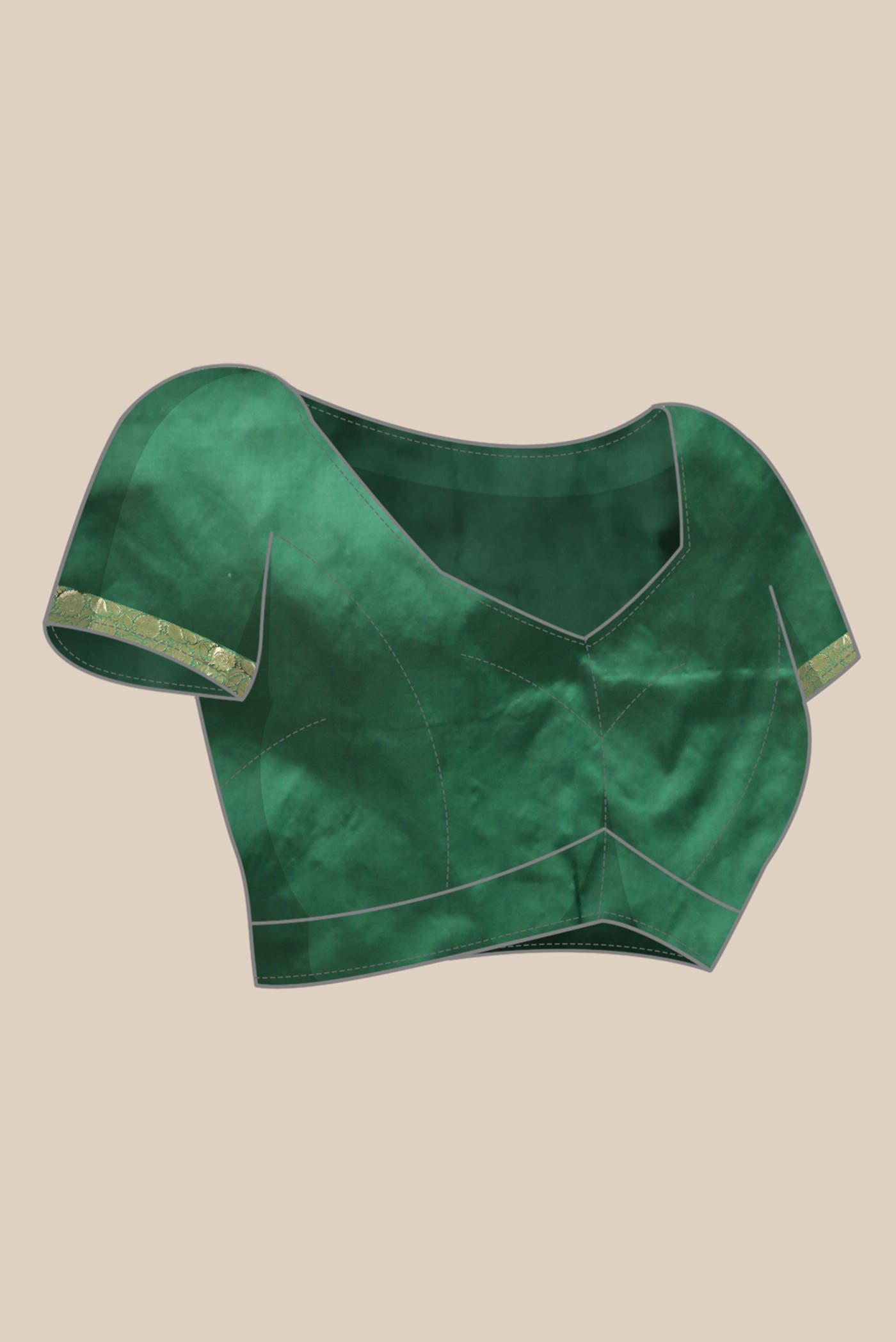 Green Banarasi Katan Silk Saree