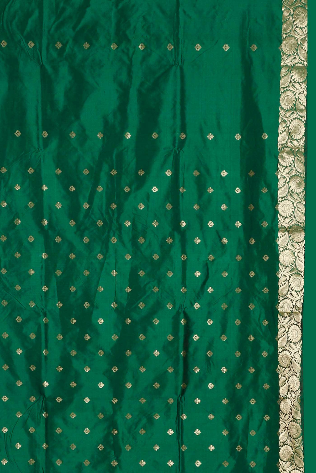 Green Banarasi Katan Silk Saree
