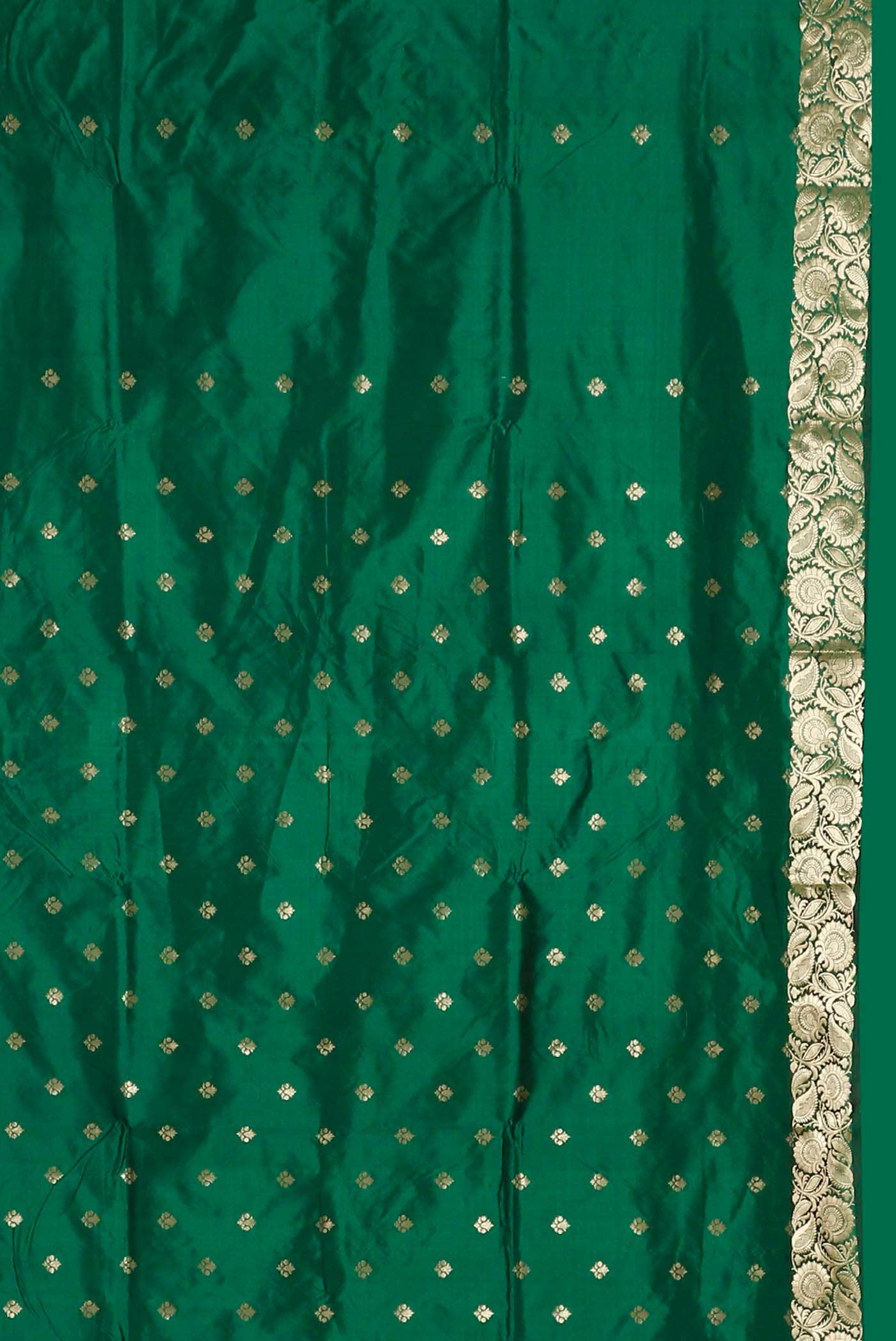 Green Banarasi Katan Silk Saree