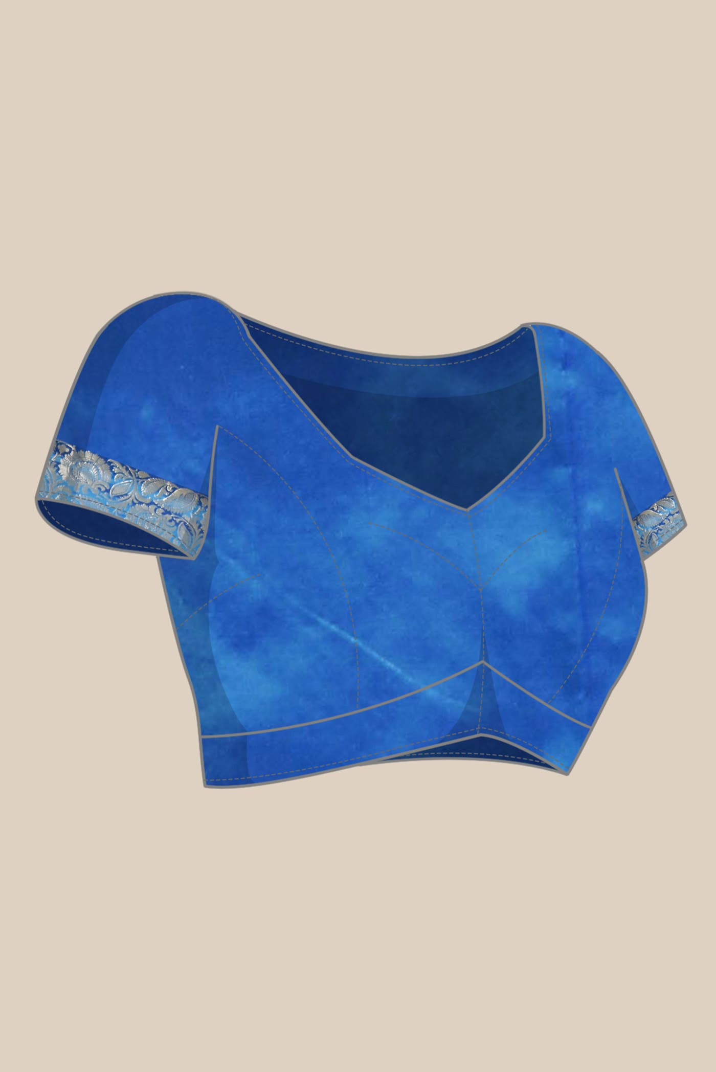 Blue Banarasi Katan Silk Saree