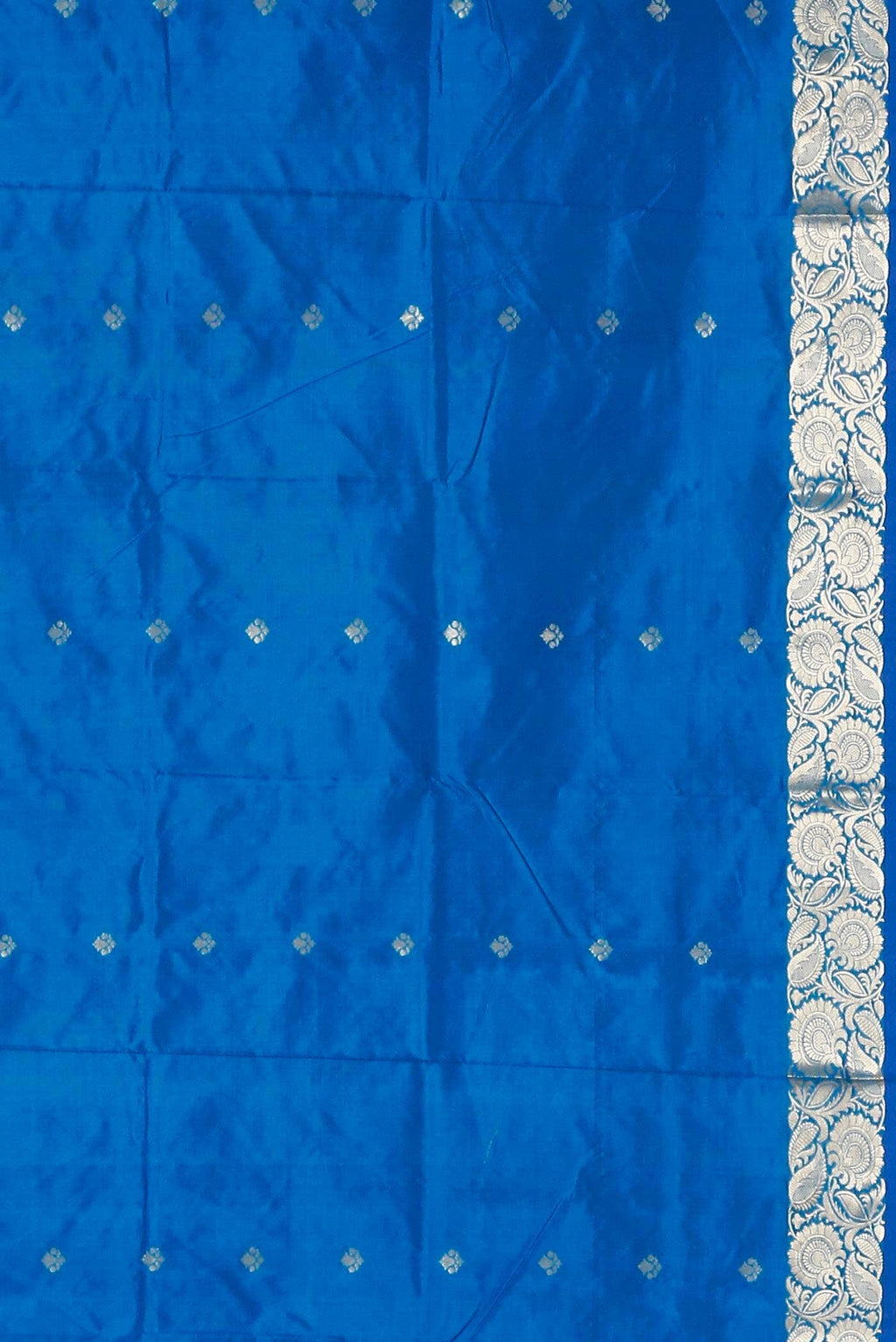Blue Banarasi Katan Silk Saree