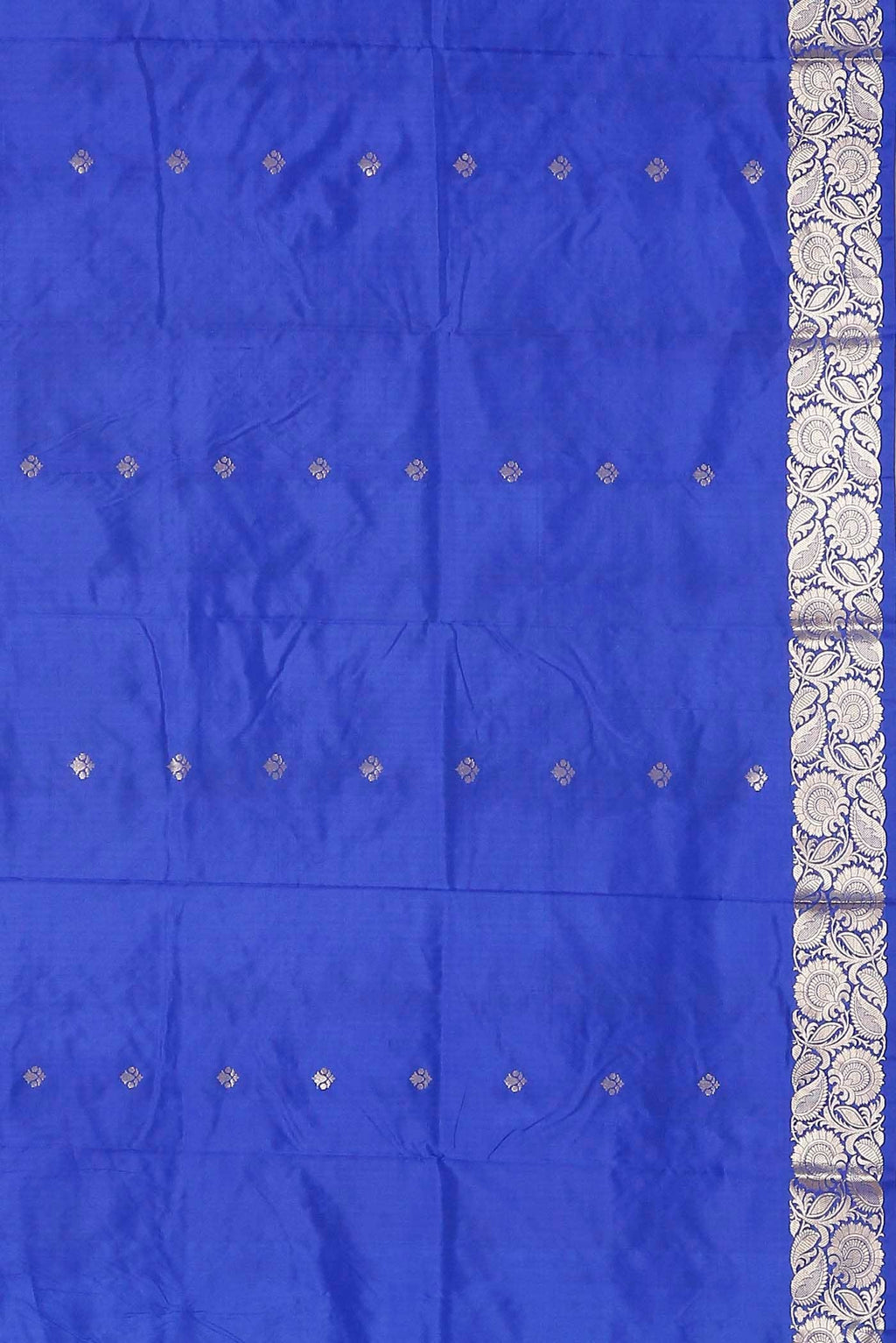 Blue Banarasi Katan Silk Saree